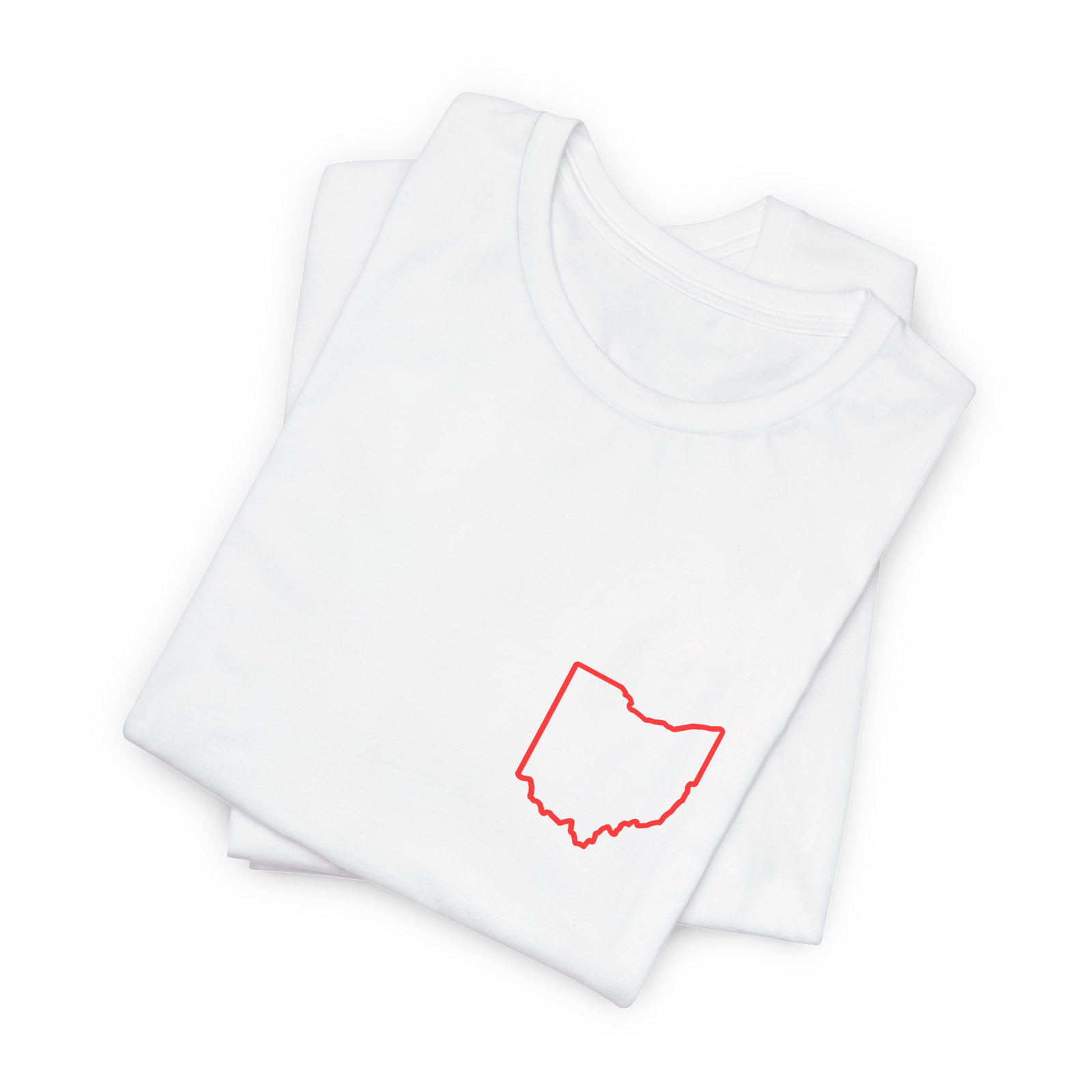 Red Ohio Outline T‑Shirt