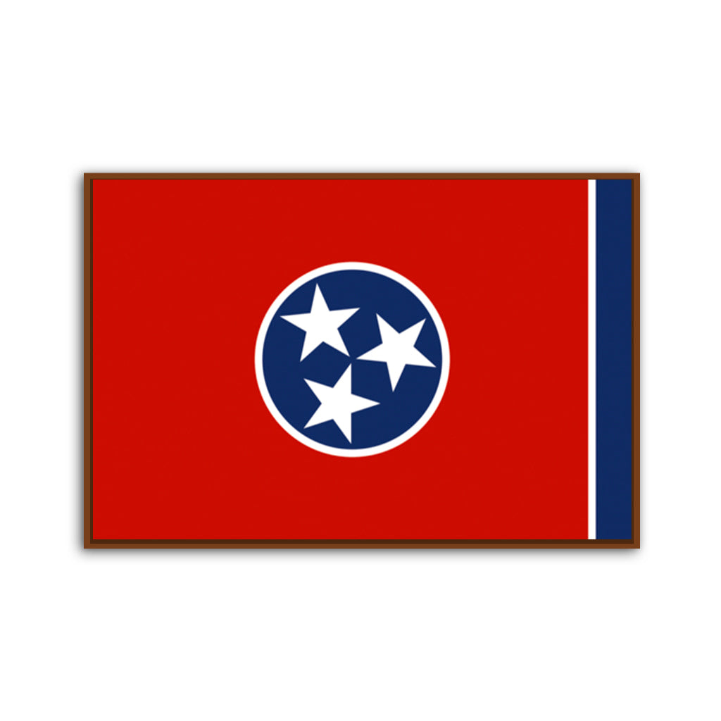 Tennessee Flag Canvas Wall Art Print