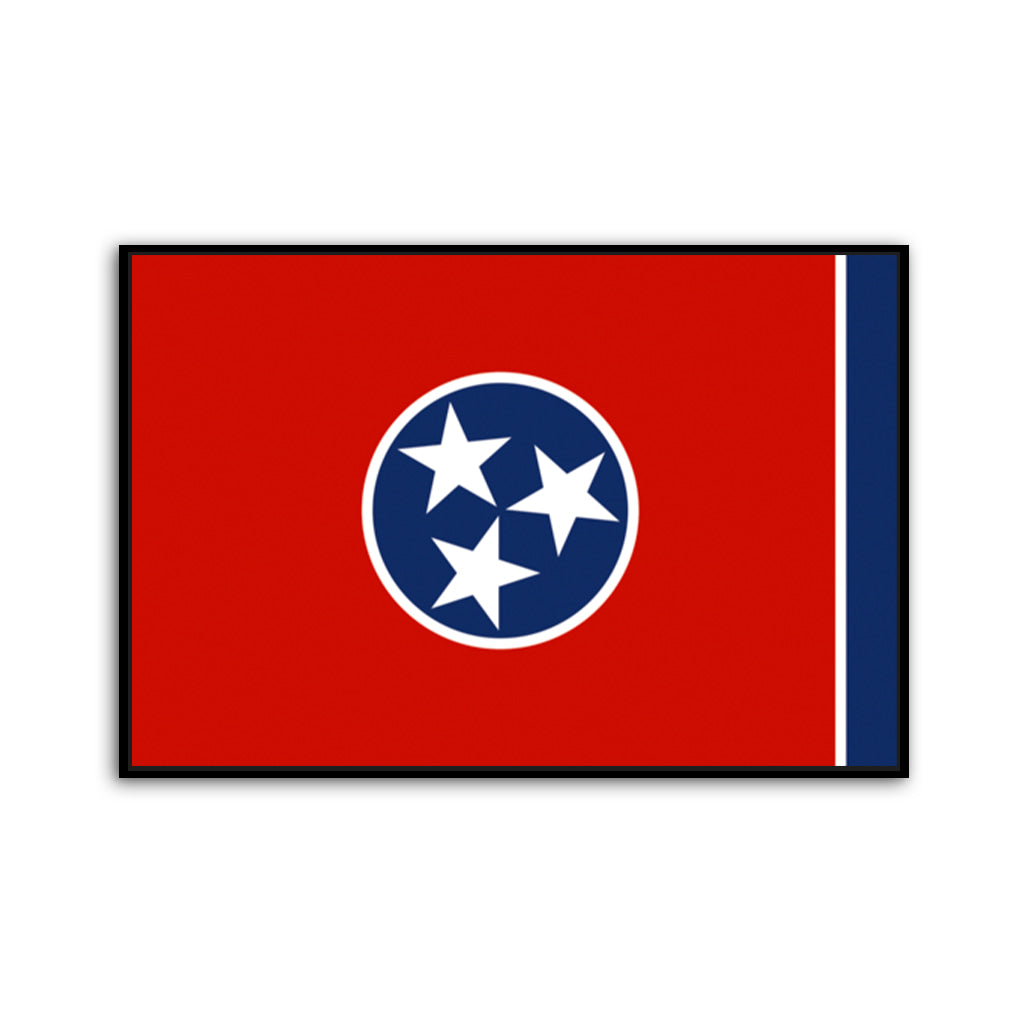 Tennessee Flag Canvas Wall Art Print