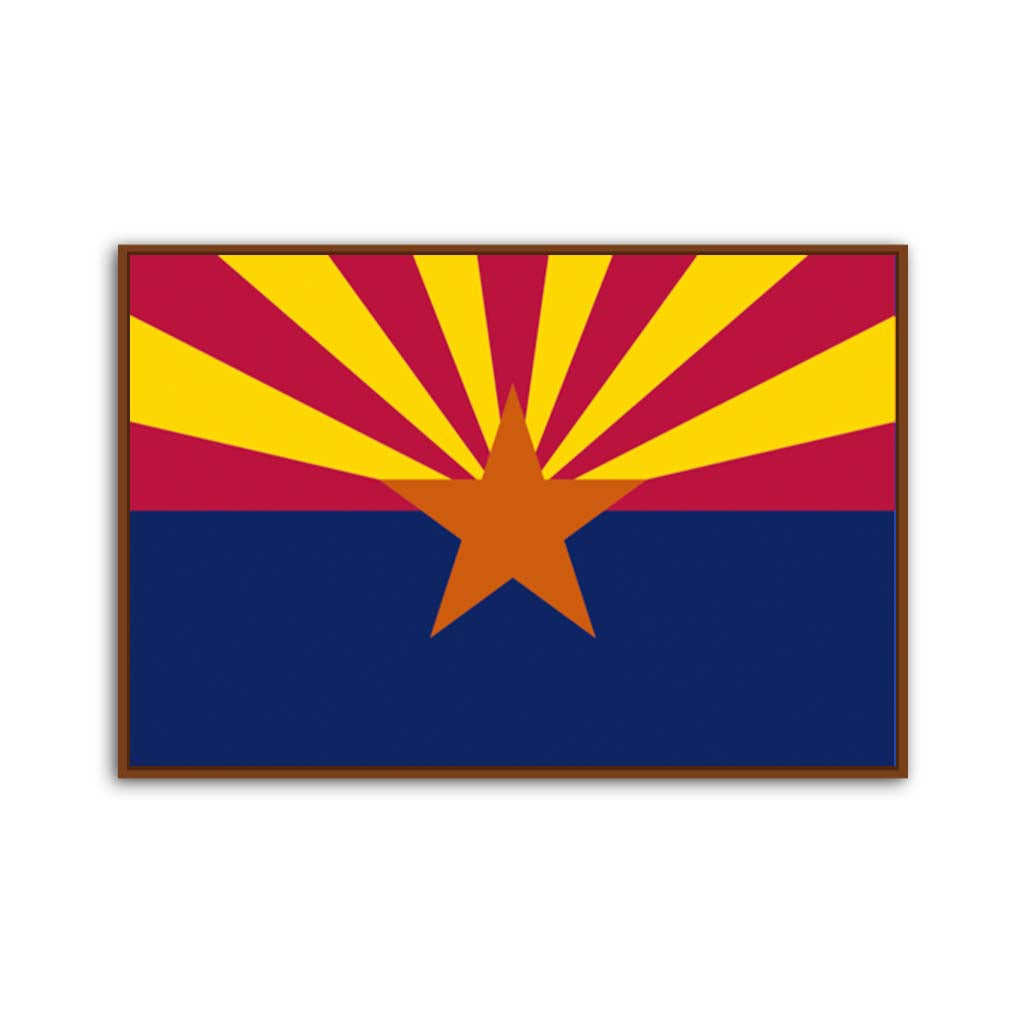 Arizona Canvas Flag Art Print