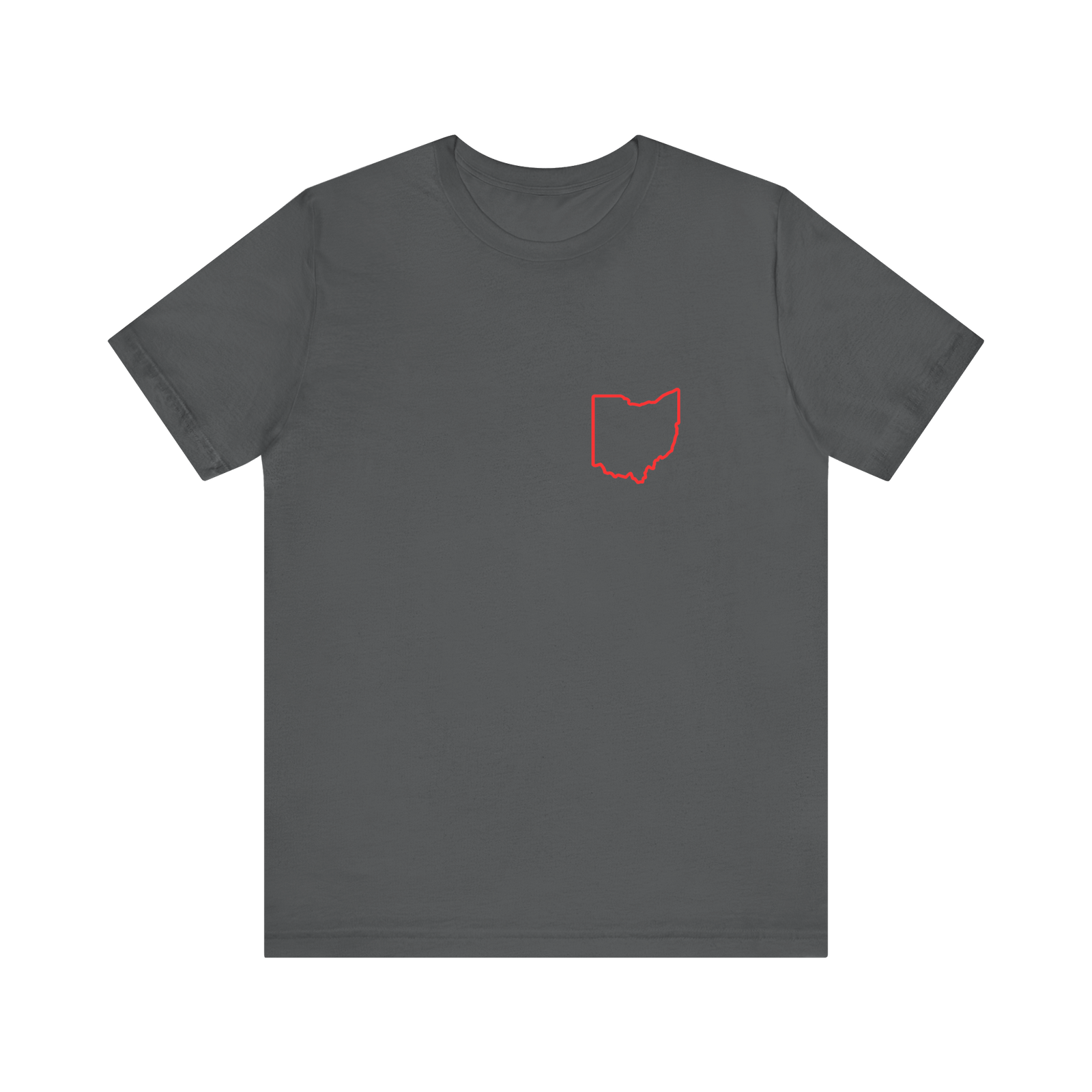 Red Ohio Outline T‑Shirt