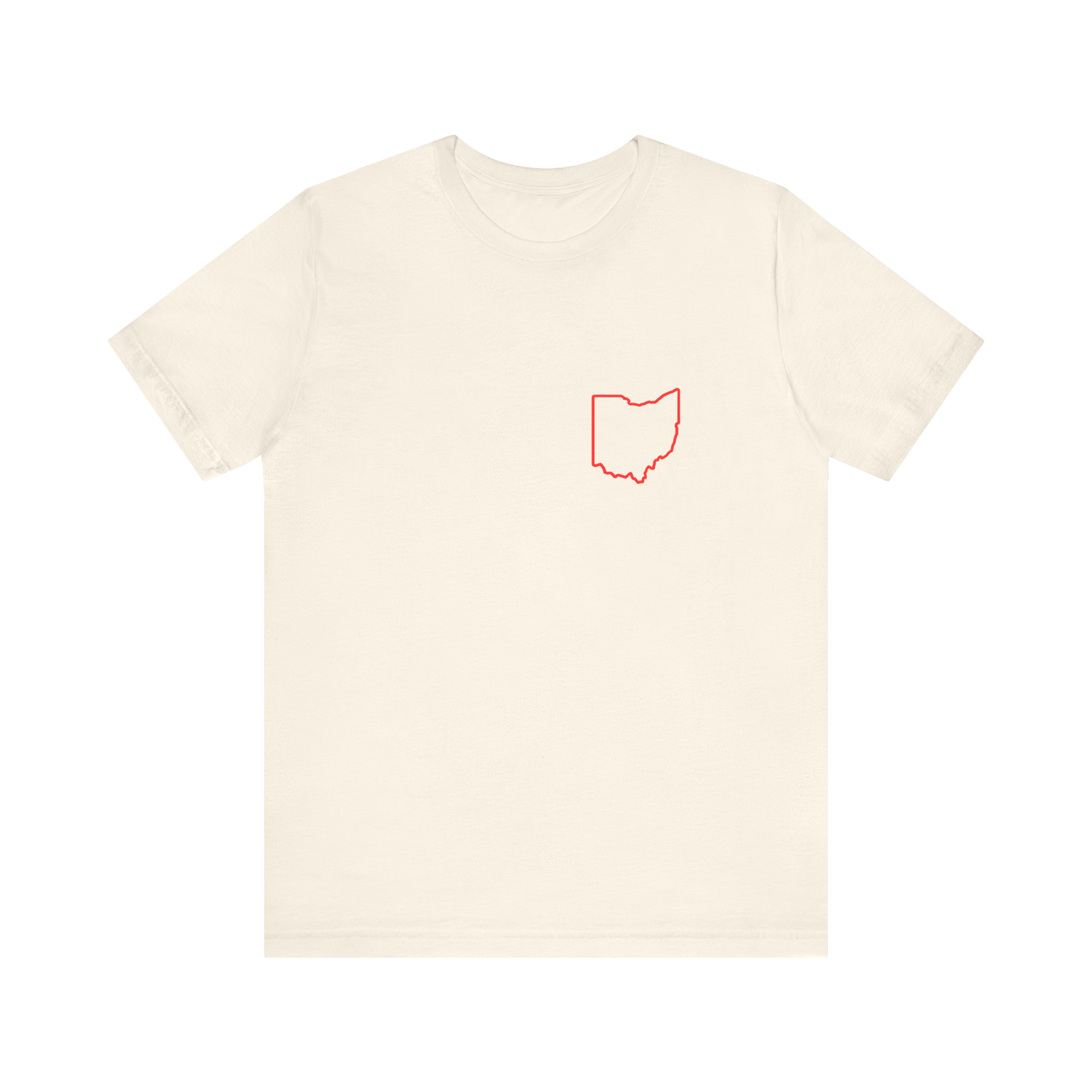 Red Ohio Outline T‑Shirt