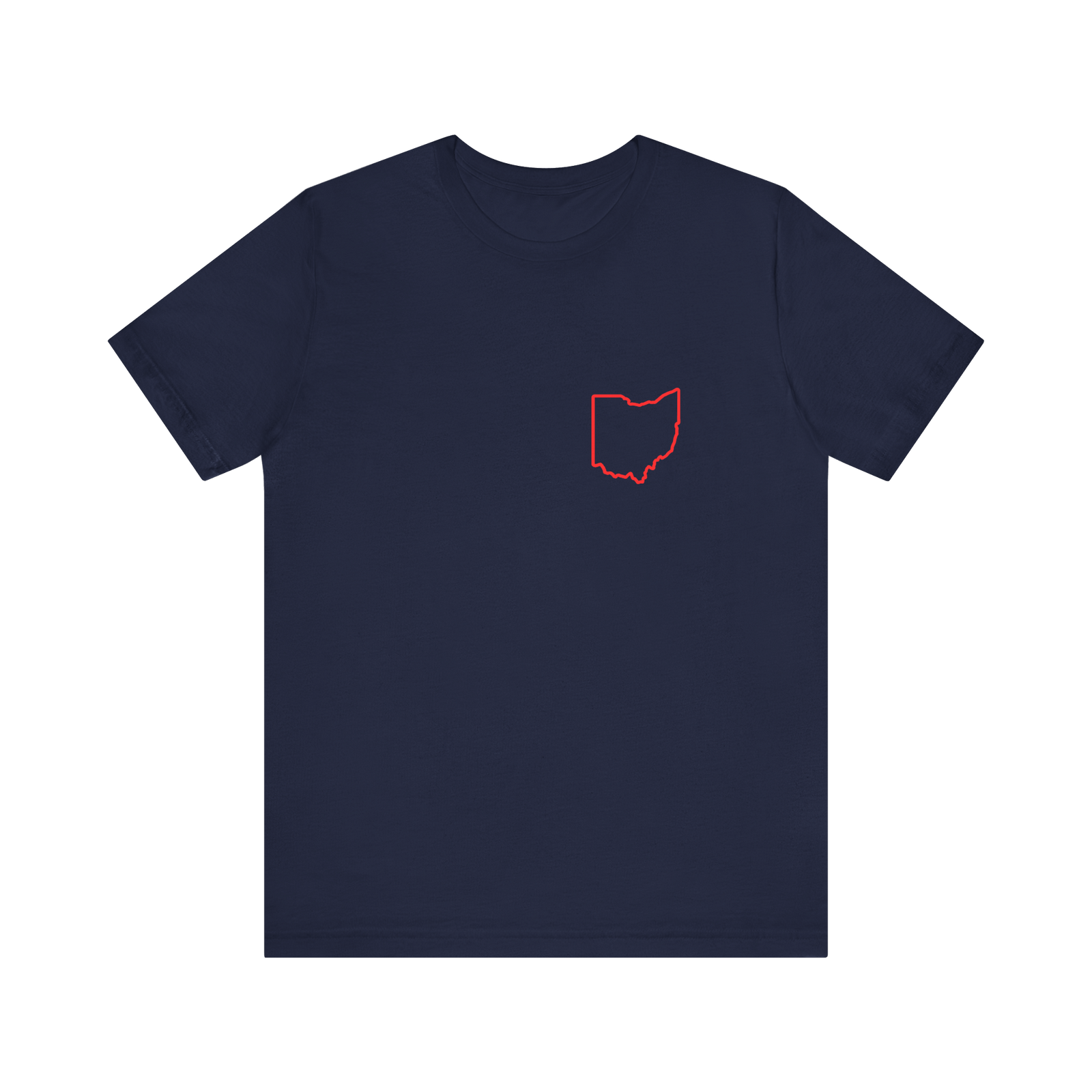 Red Ohio Outline T‑Shirt