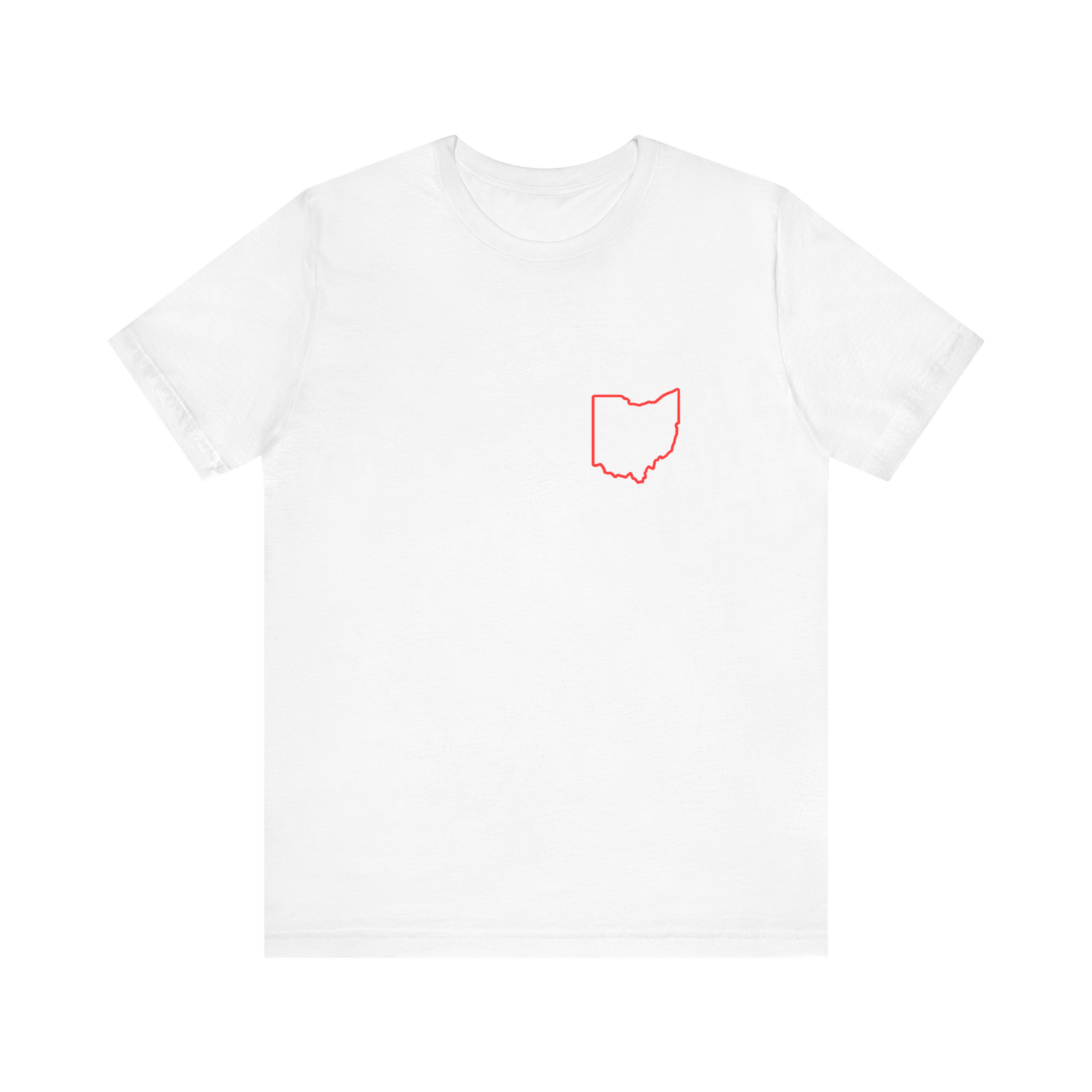 Red Ohio Outline T‑Shirt