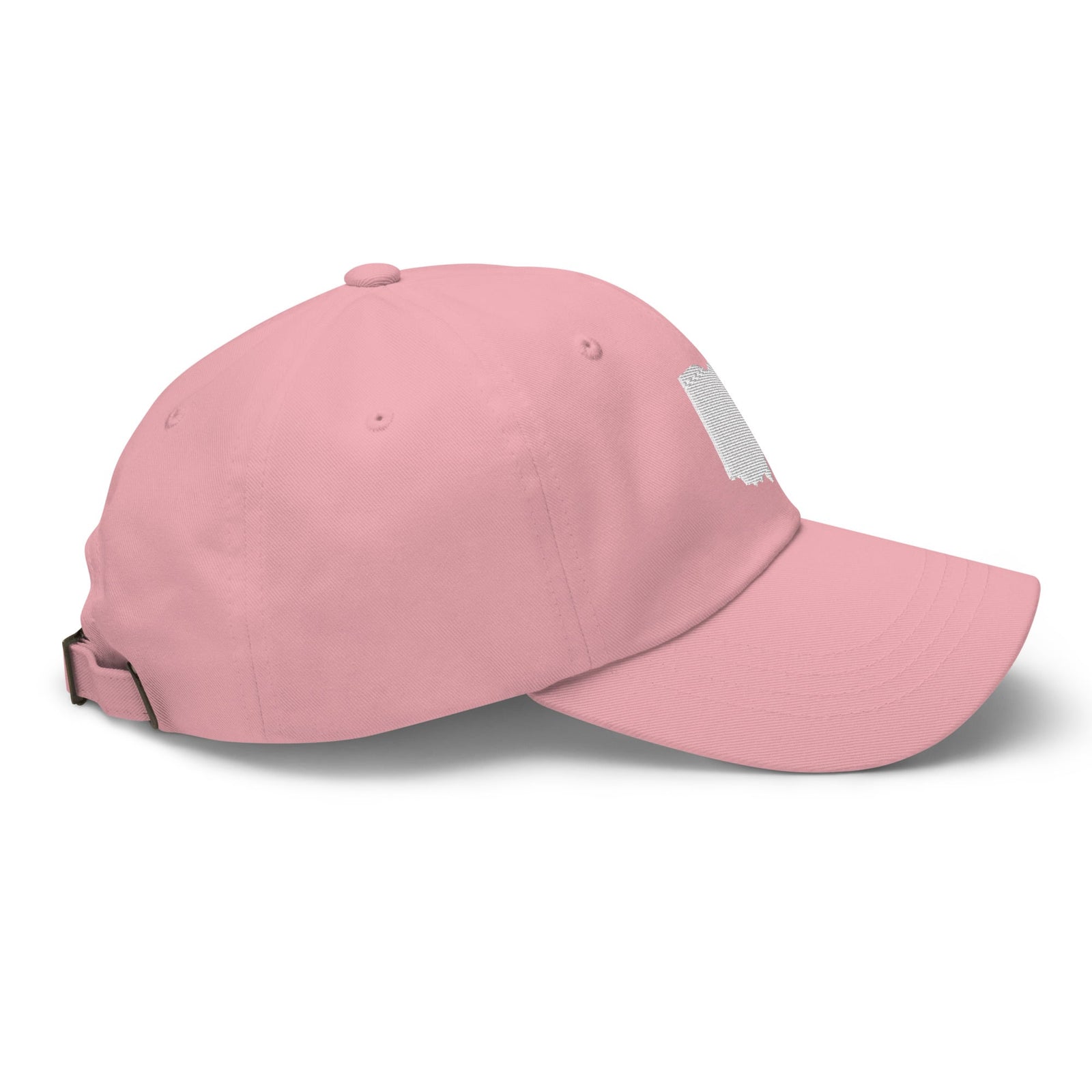 White Ohio Dad Hat (Pink)