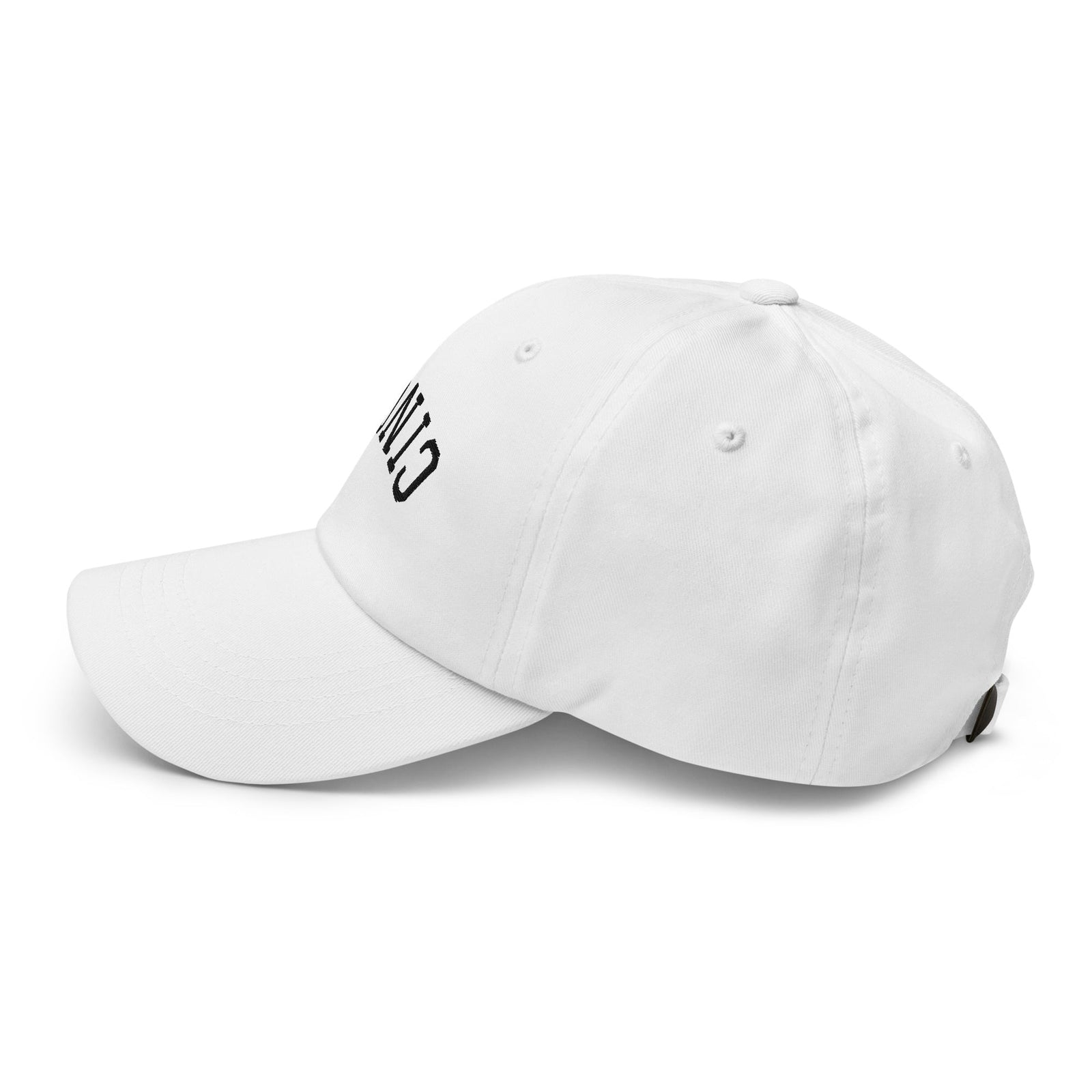 Upside Down Cincy White Dad Hat