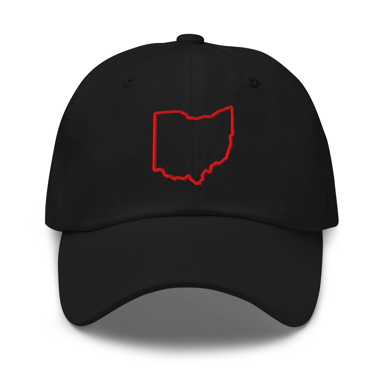 Red Ohio Outline Dad Hat