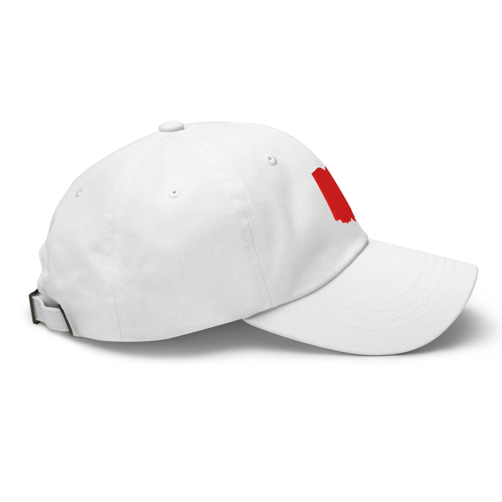 Red Ohio Dad Hat (White)