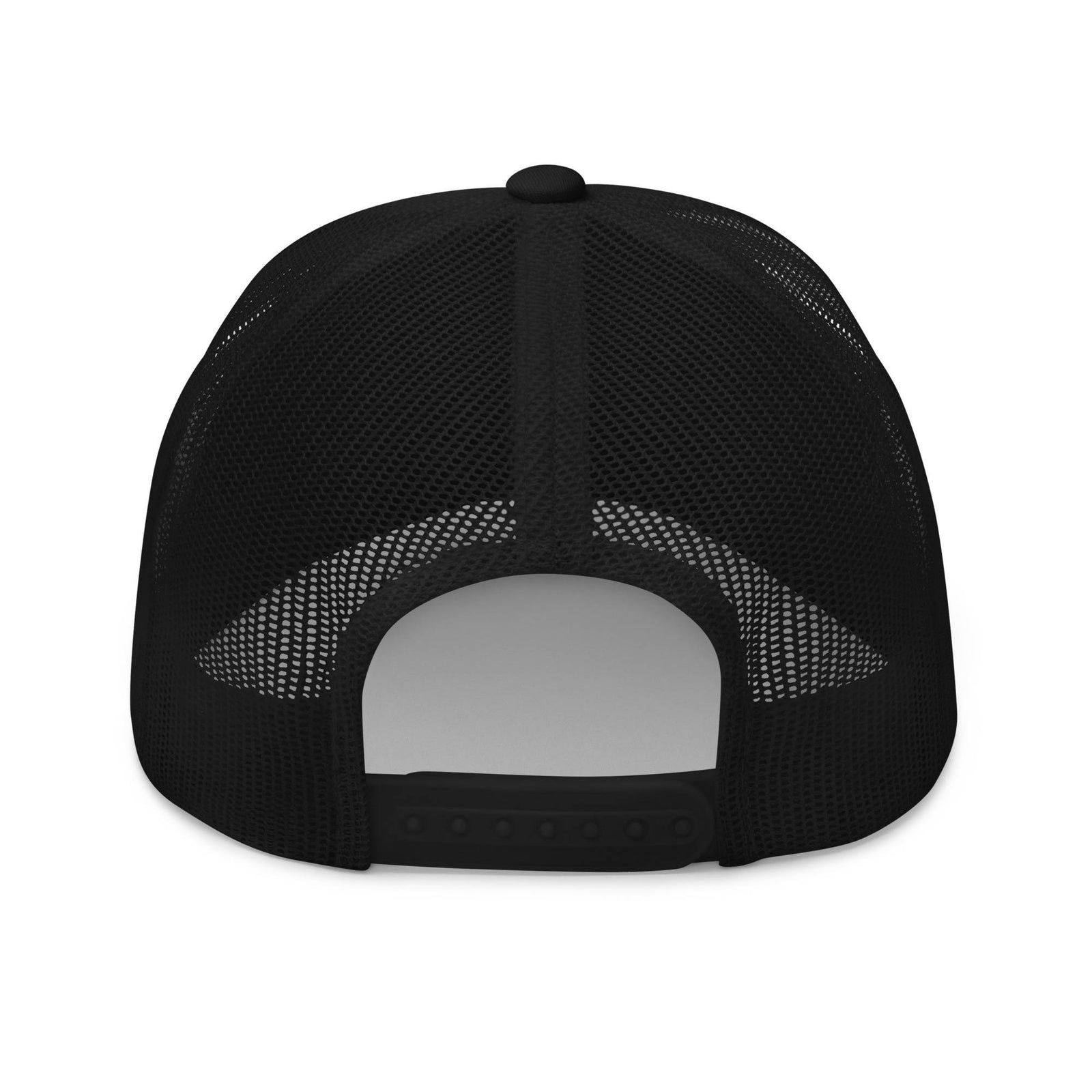 Red Ohio Outline Trucker Hat (Black)