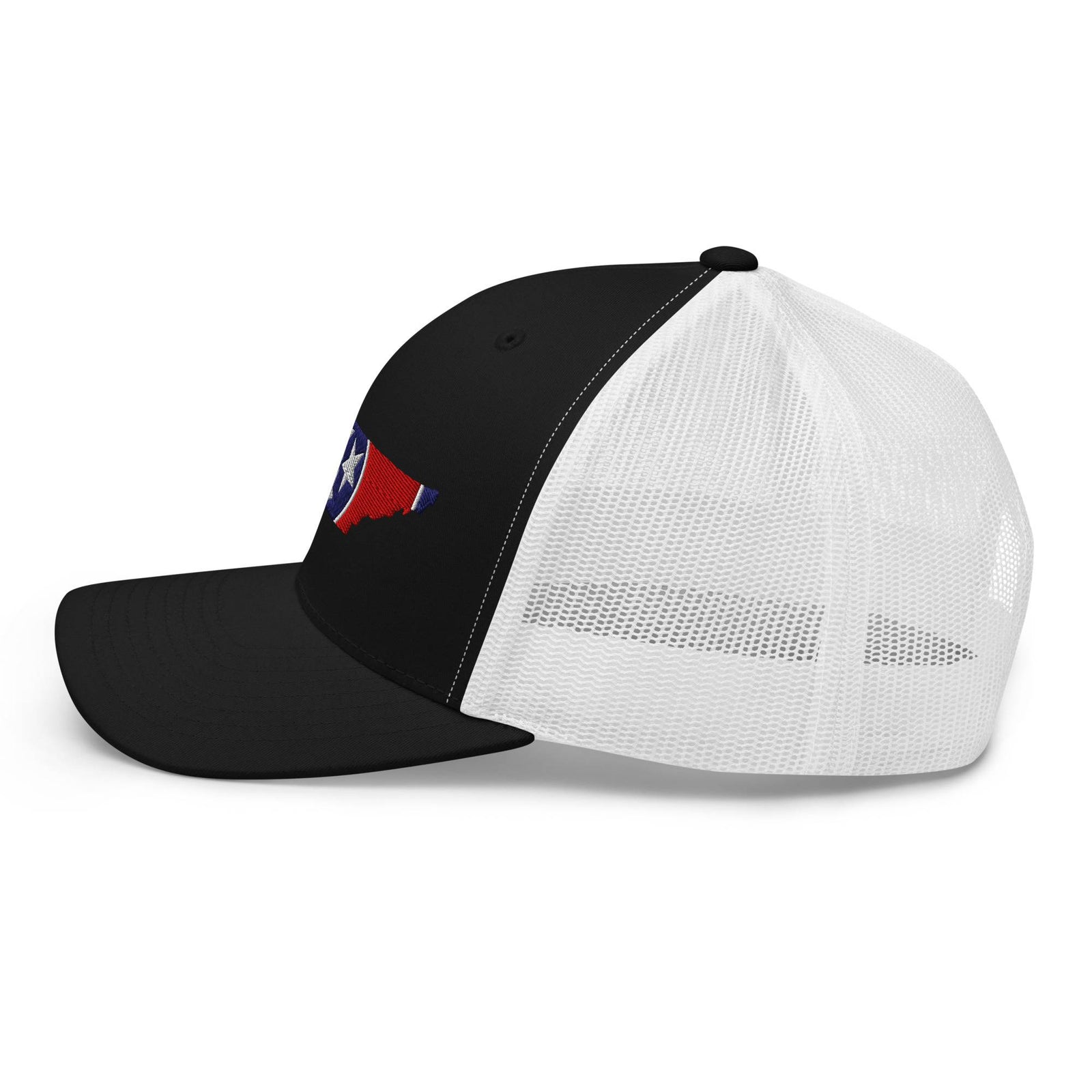Tennessee Flag Trucker Hat (Black & White)