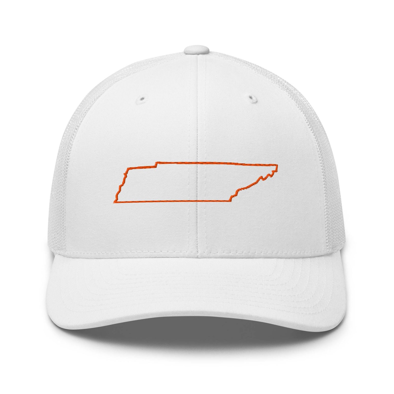 Orange Tennessee Outline Trucker Hat