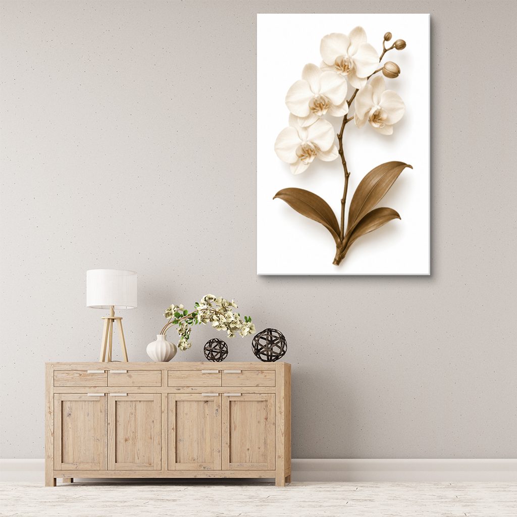 Dried Orchid Canvas Wall Art Print