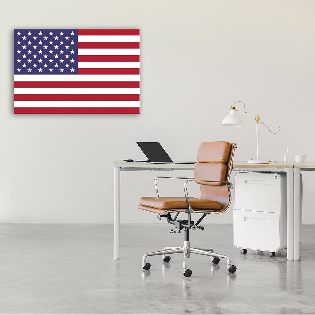 American Flag Canvas Wall Art Print
