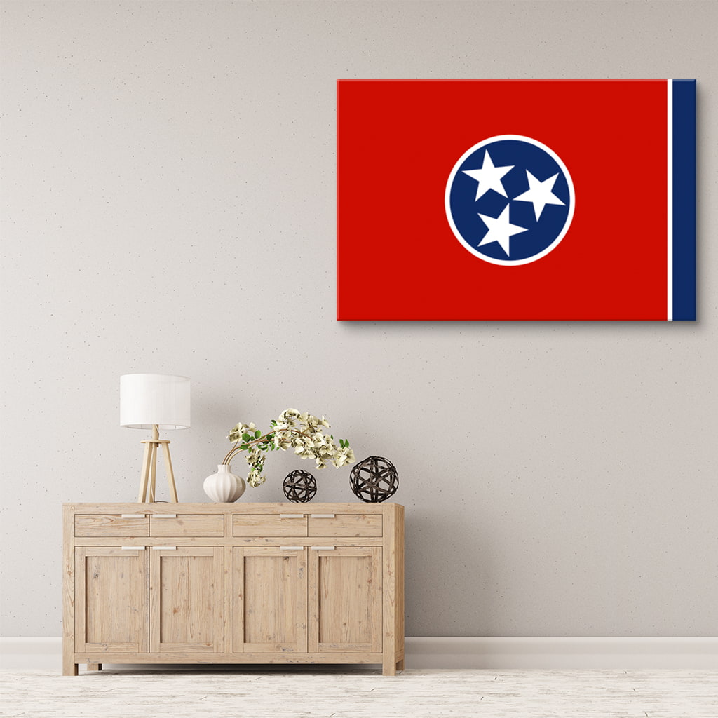 Tennessee Flag Canvas Wall Art Print