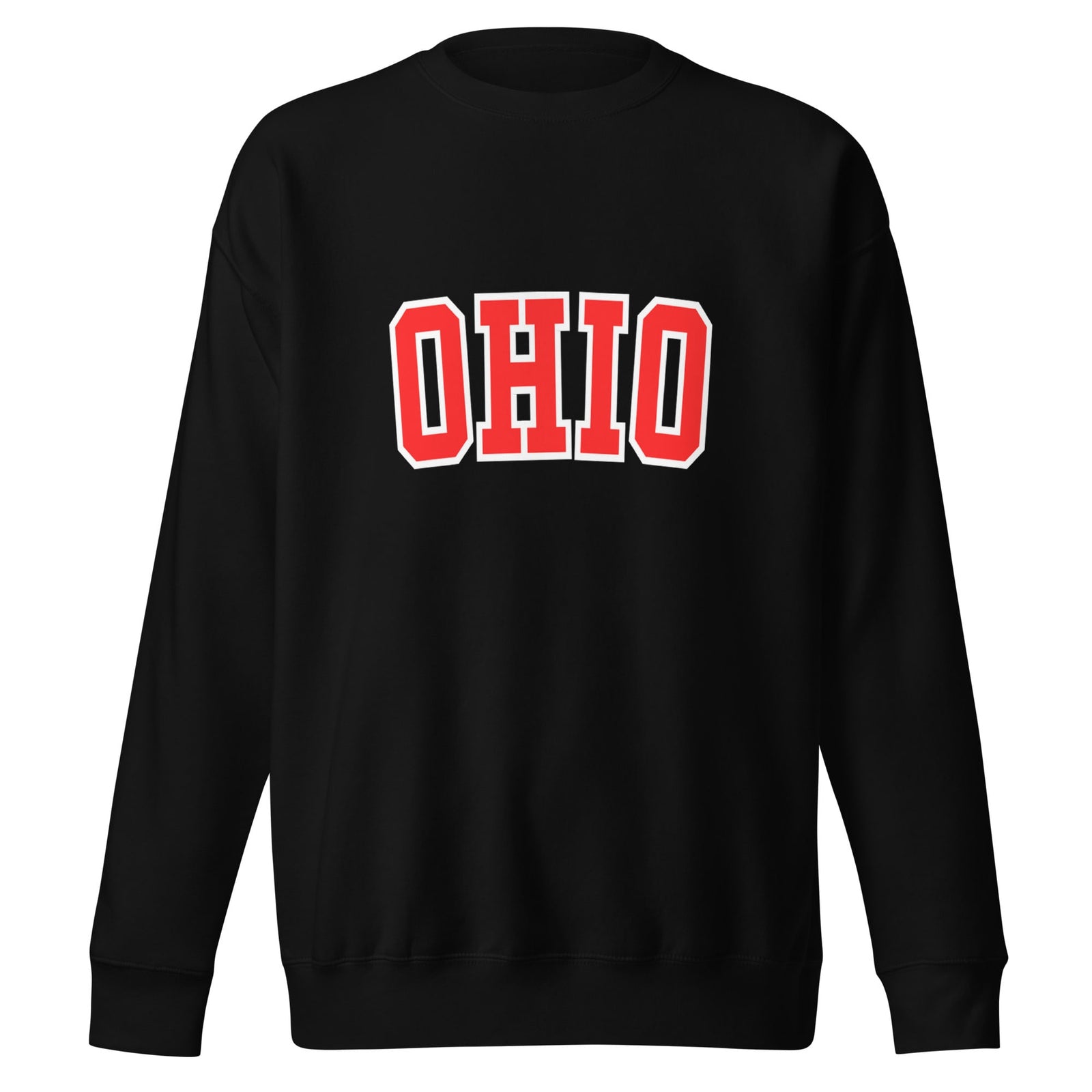 Red Collegiate Ohio Crewneck Sweatshirt