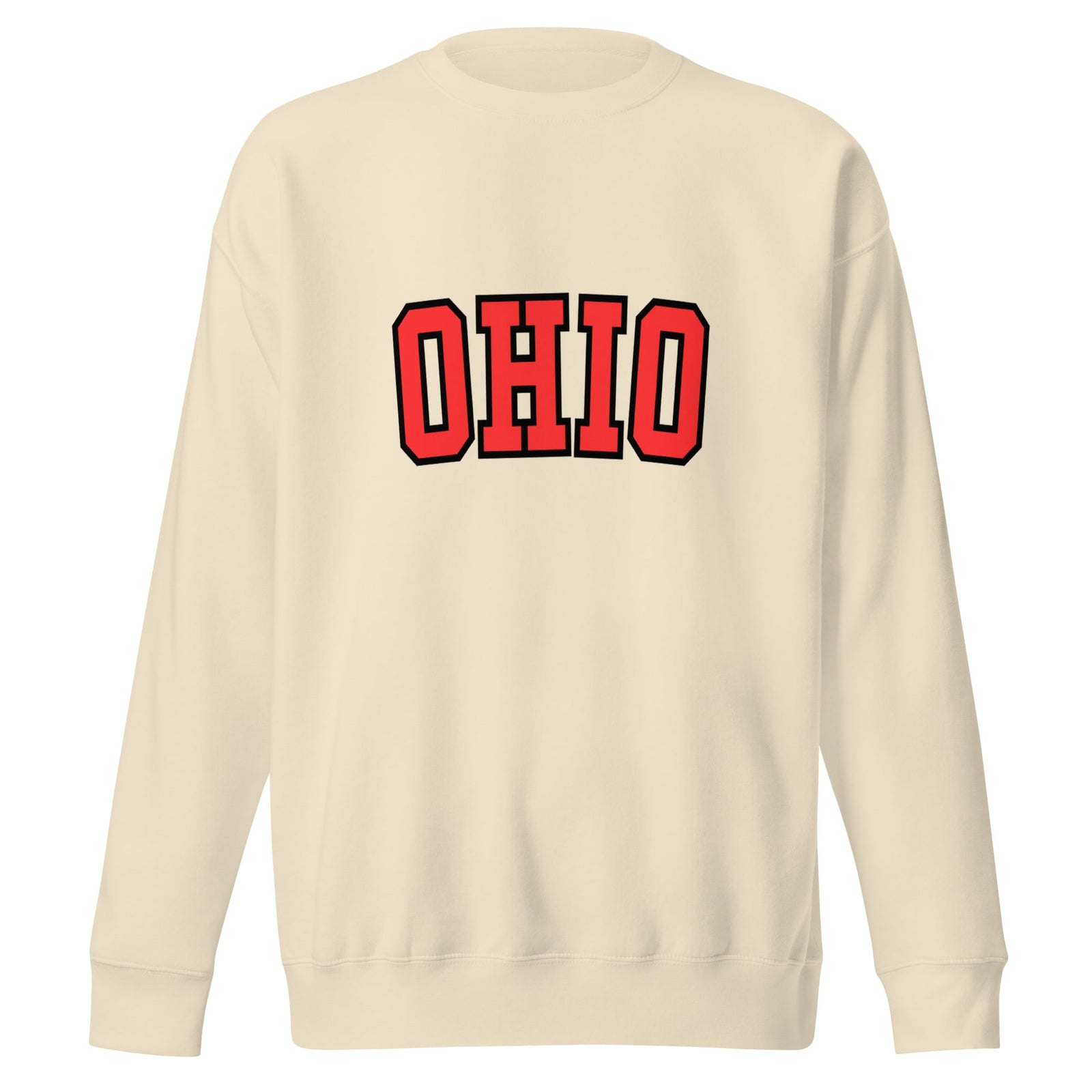 Red Collegiate Ohio Crewneck Sweatshirt