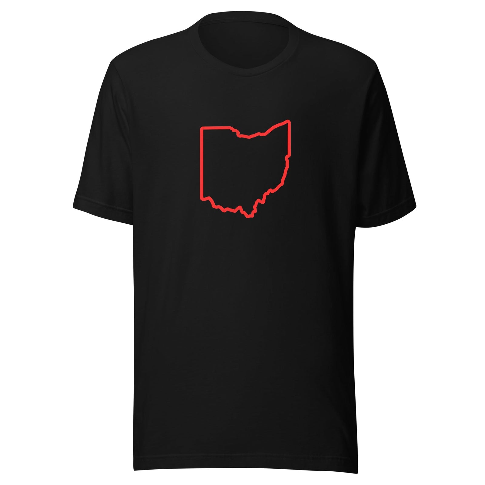 Red Ohio Outline T Shirt