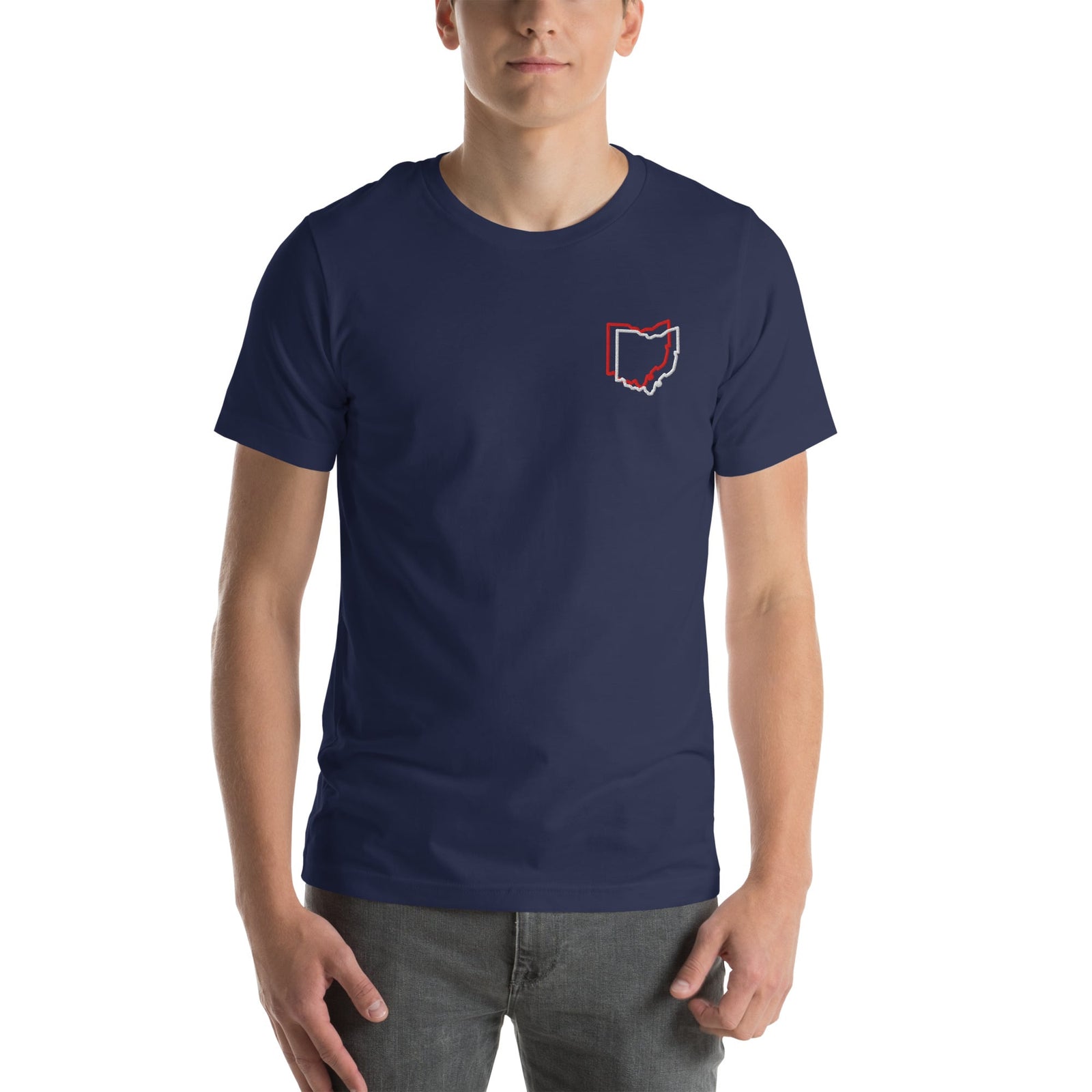 Ohio Offset Embroidered Patch T Shirt