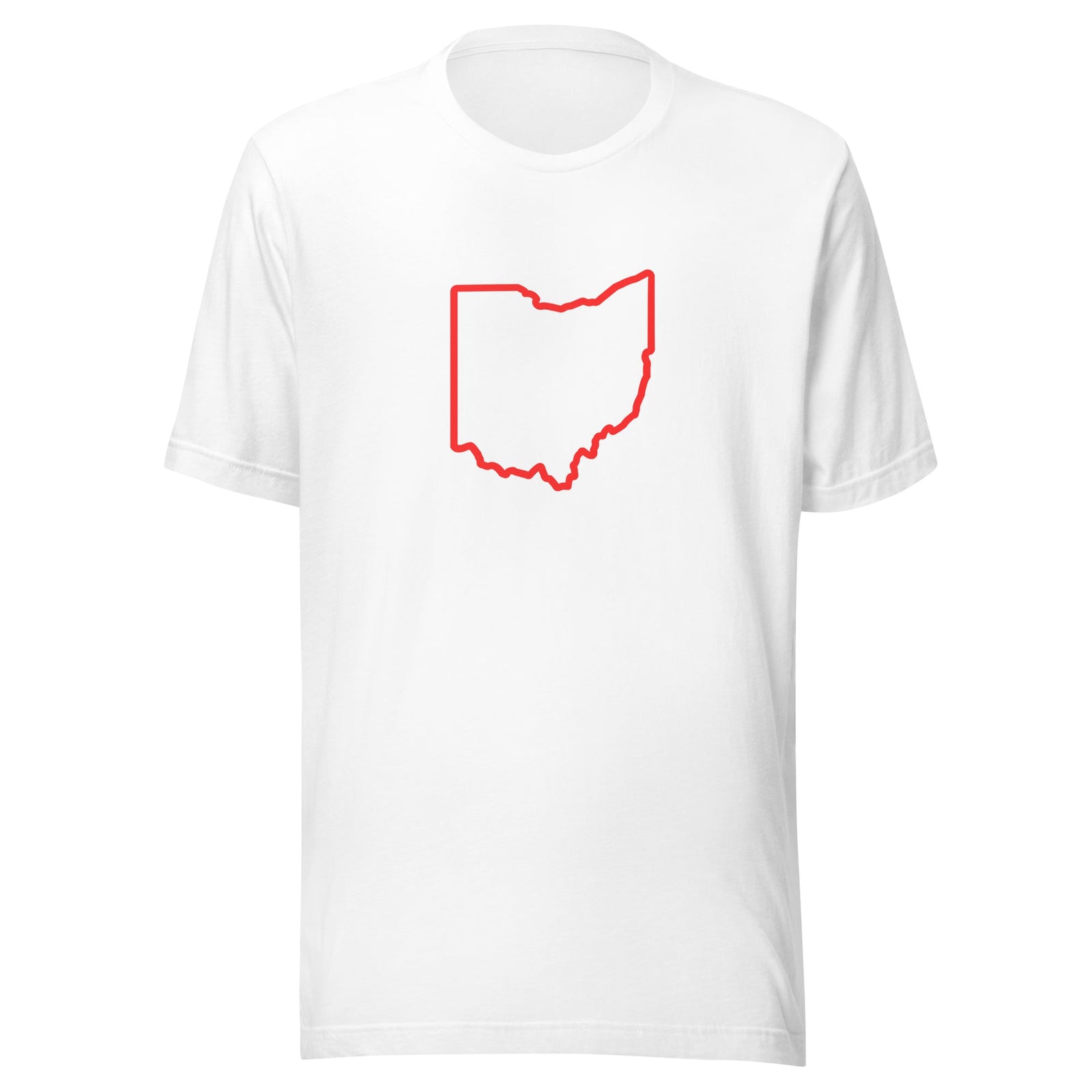 Red Ohio Outline T Shirt