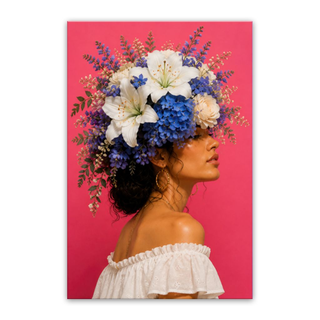 Victoria's Flowers Canvas Wall Art Print