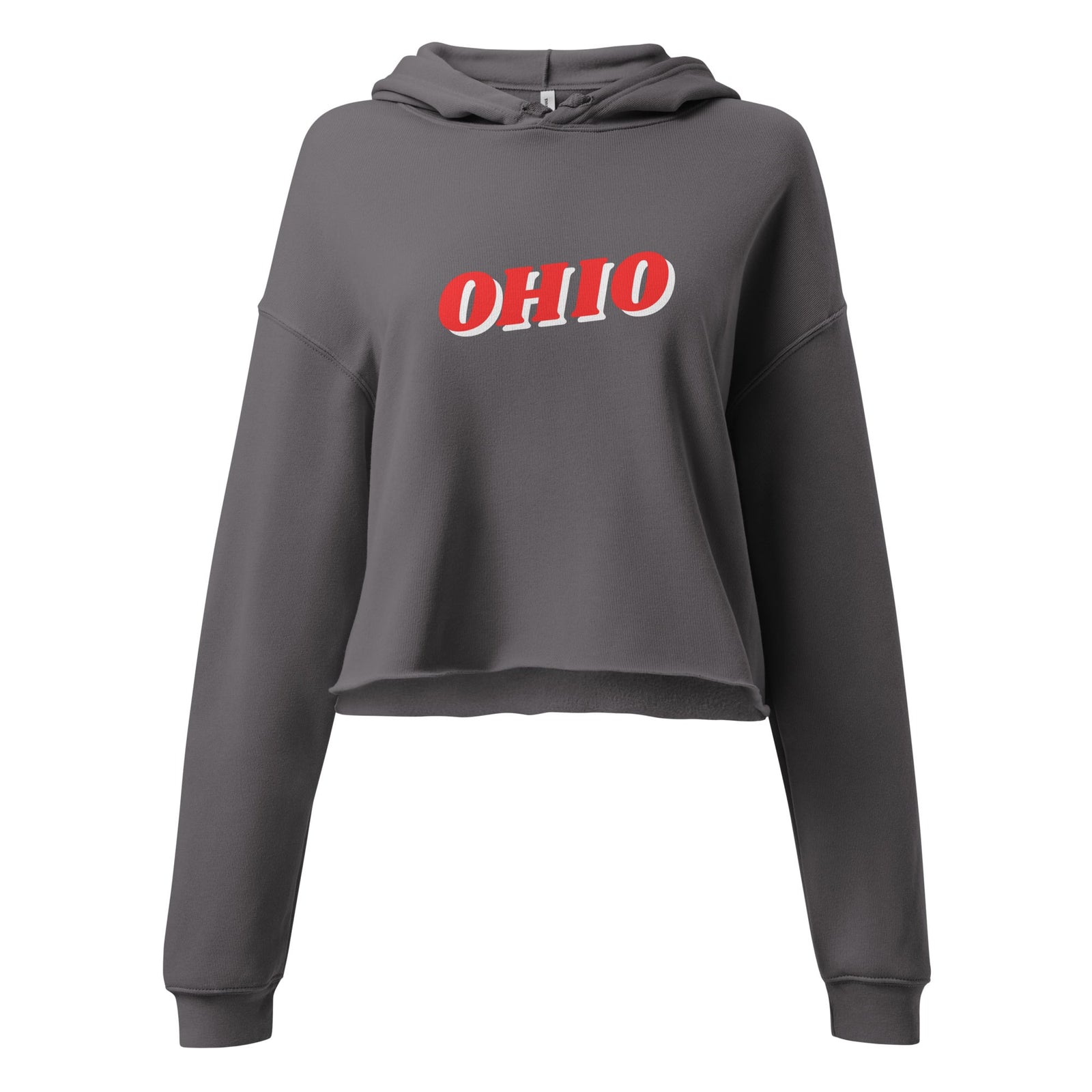 3D Ohio Cropped Hoodie