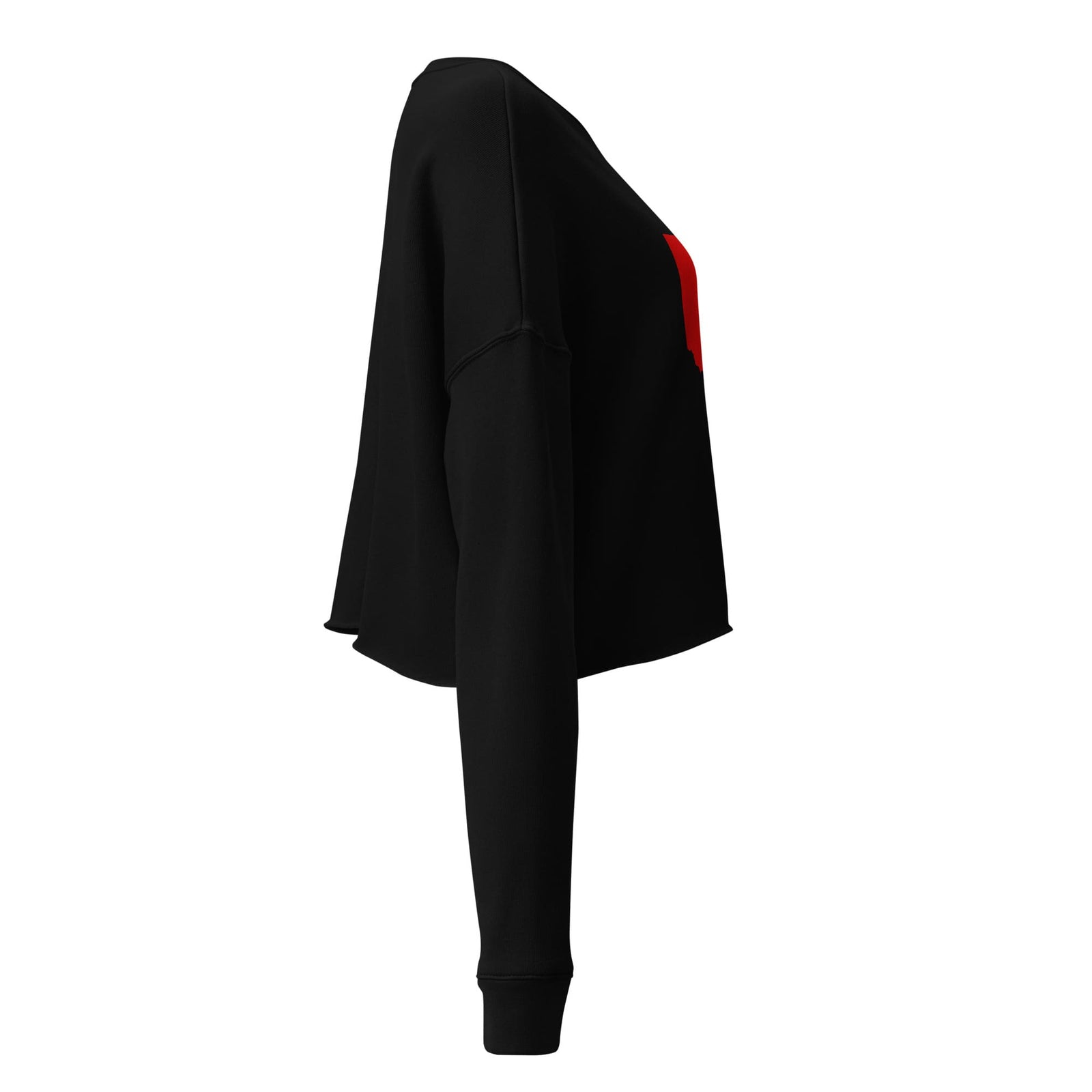 Red Ohio Cropped Sweatshirt