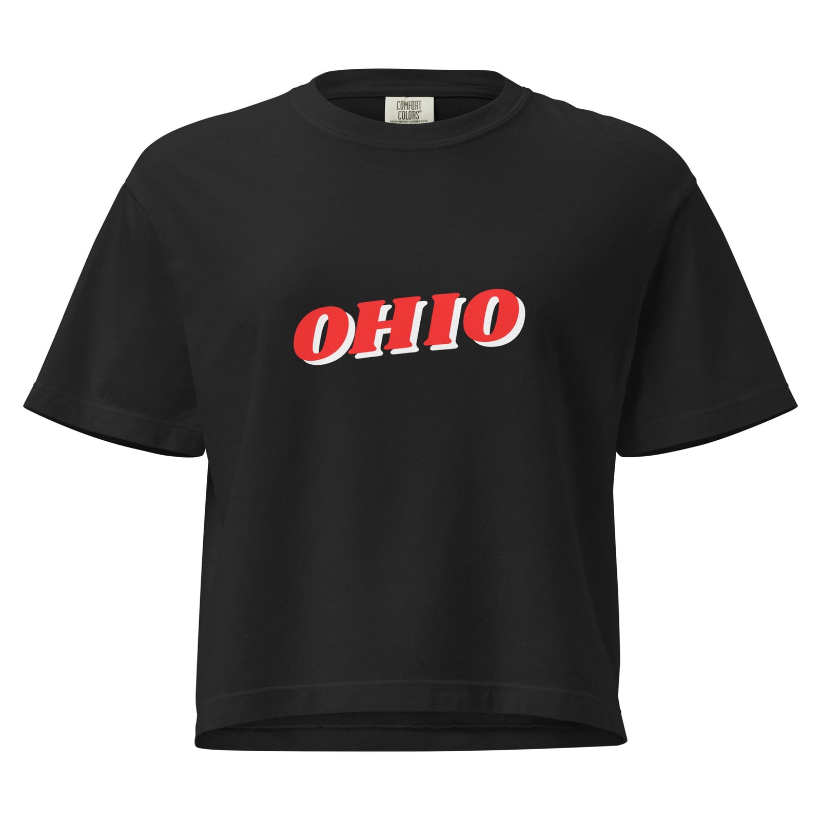 3D Ohio Cropped T Shirt