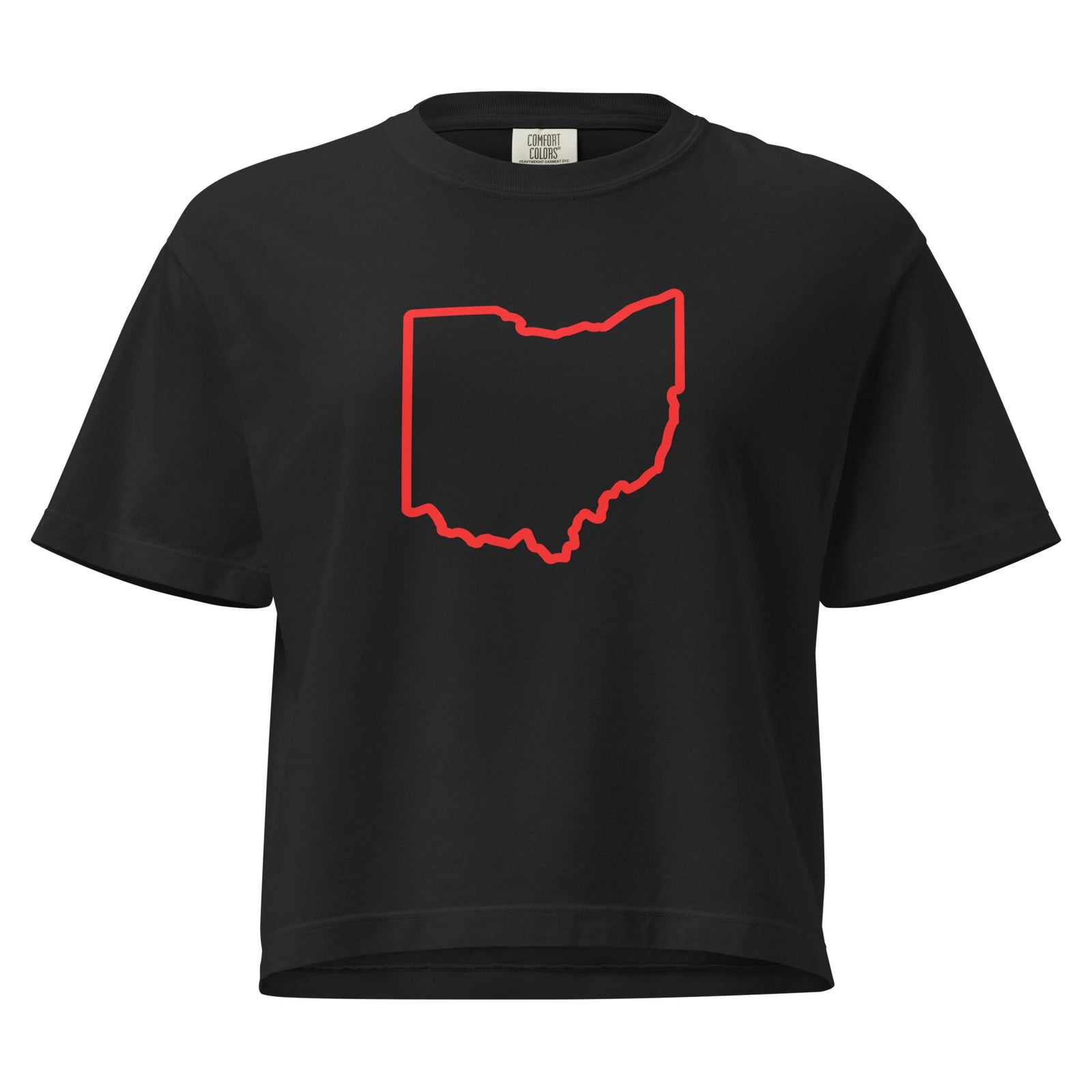 Red Ohio Cropped T Shirt