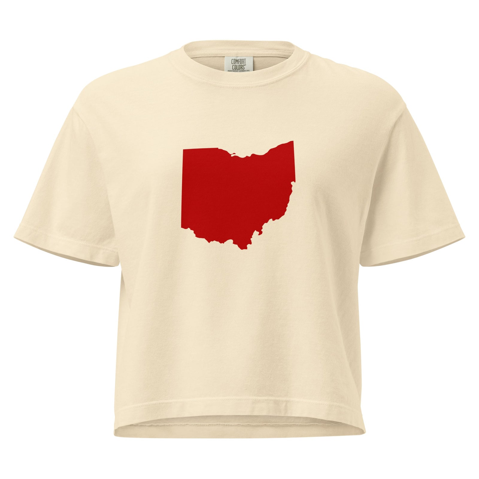 Red Ohio Cropped T Shirt