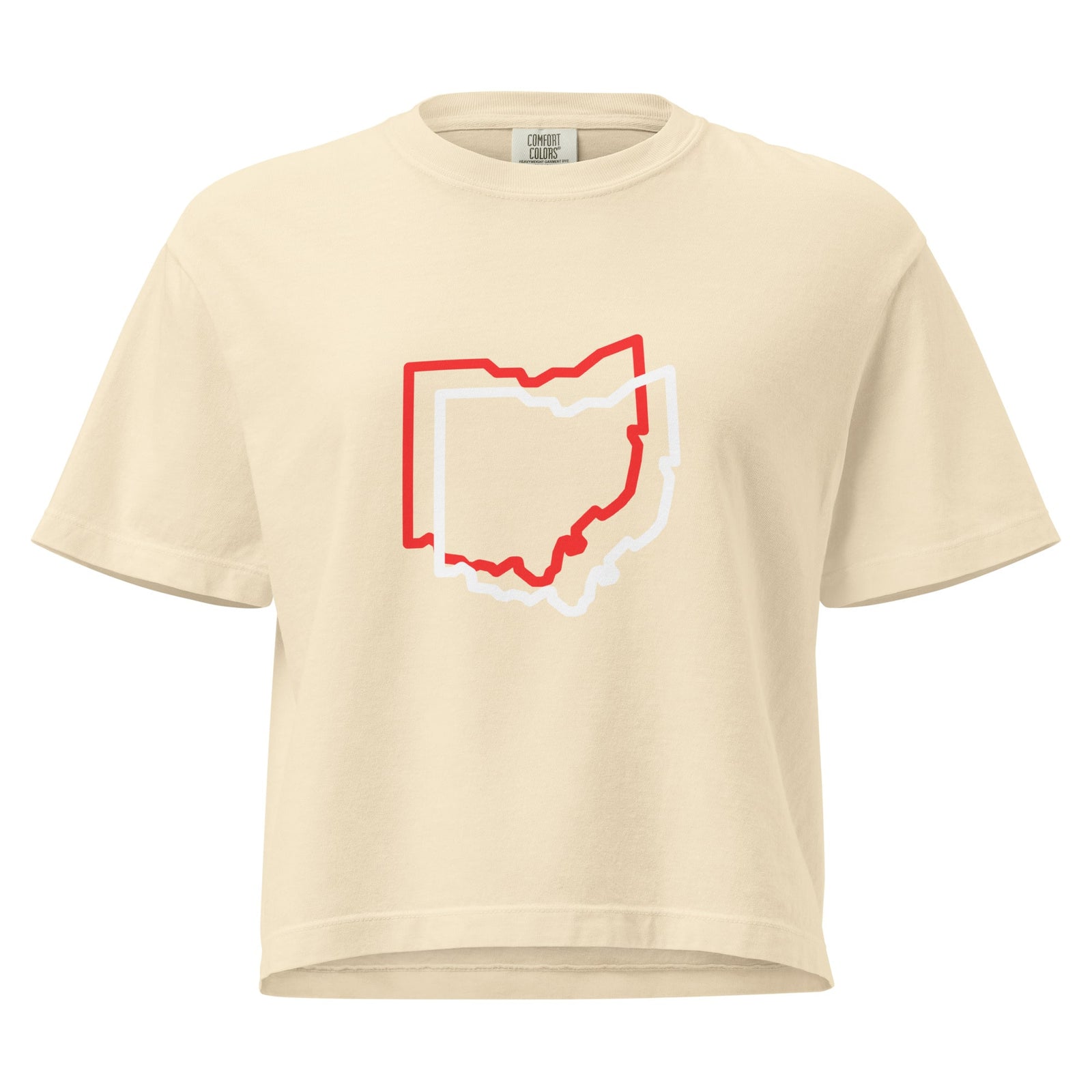 Ohio Offset Cropped T Shirt