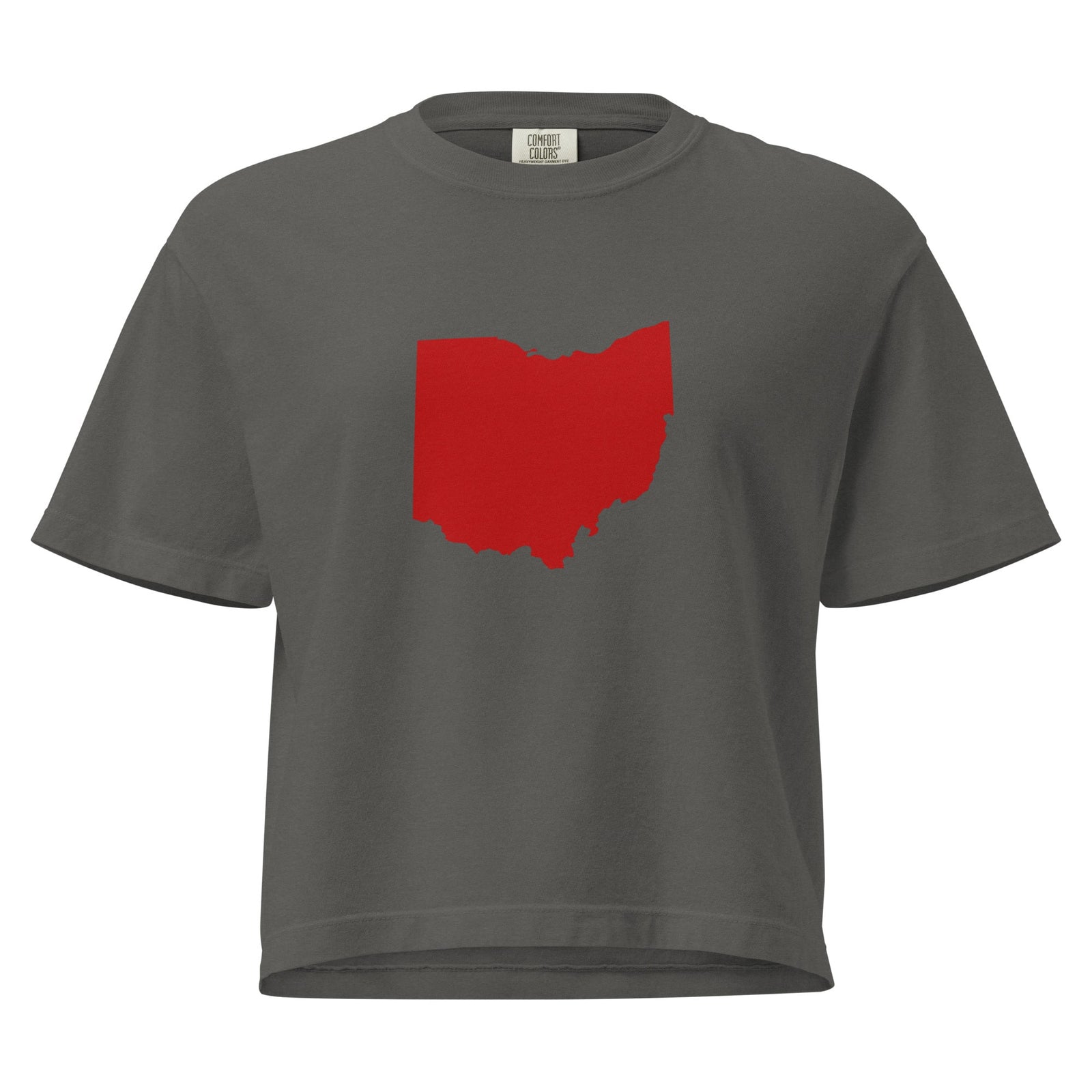 Red Ohio Cropped T Shirt