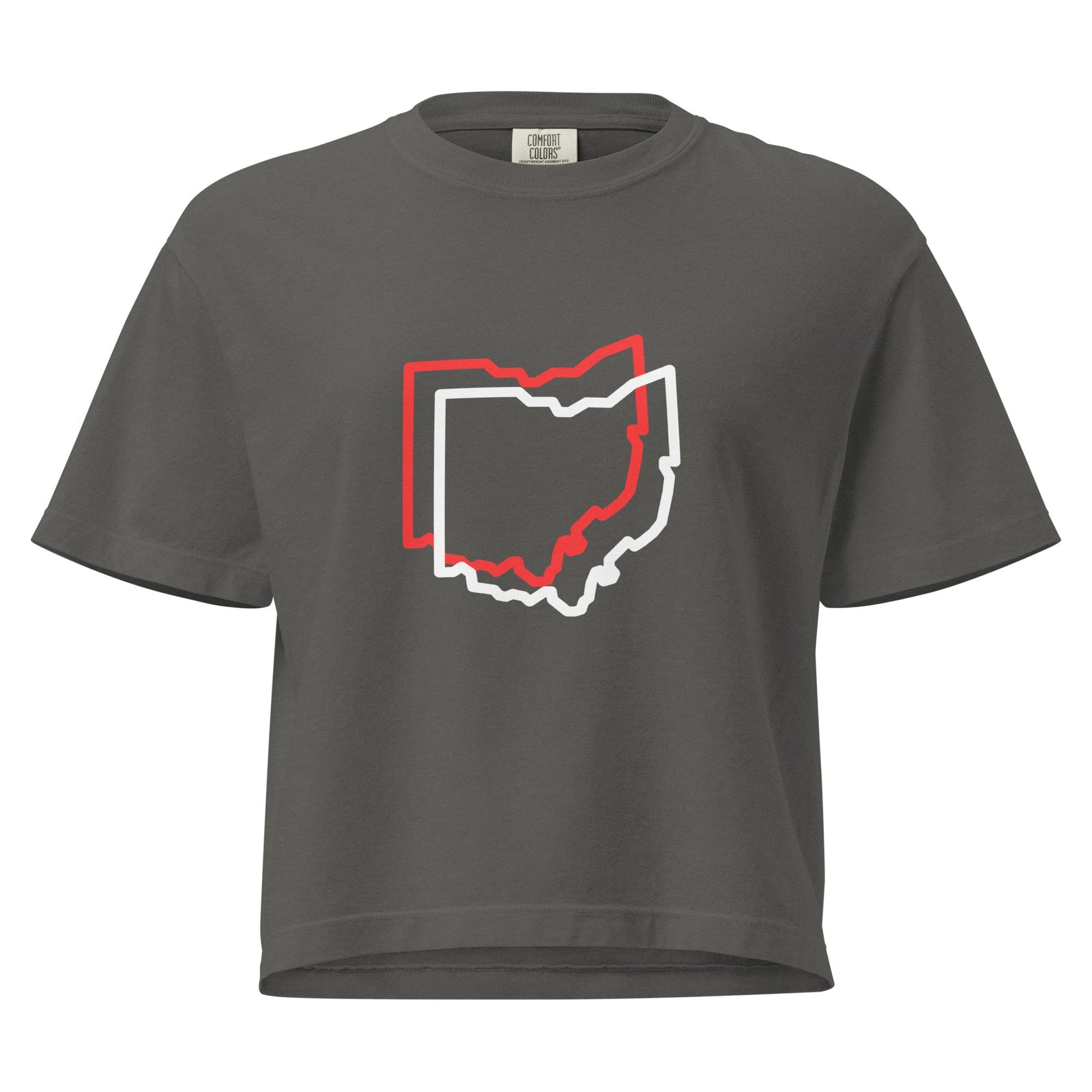 Ohio Offset Cropped T Shirt