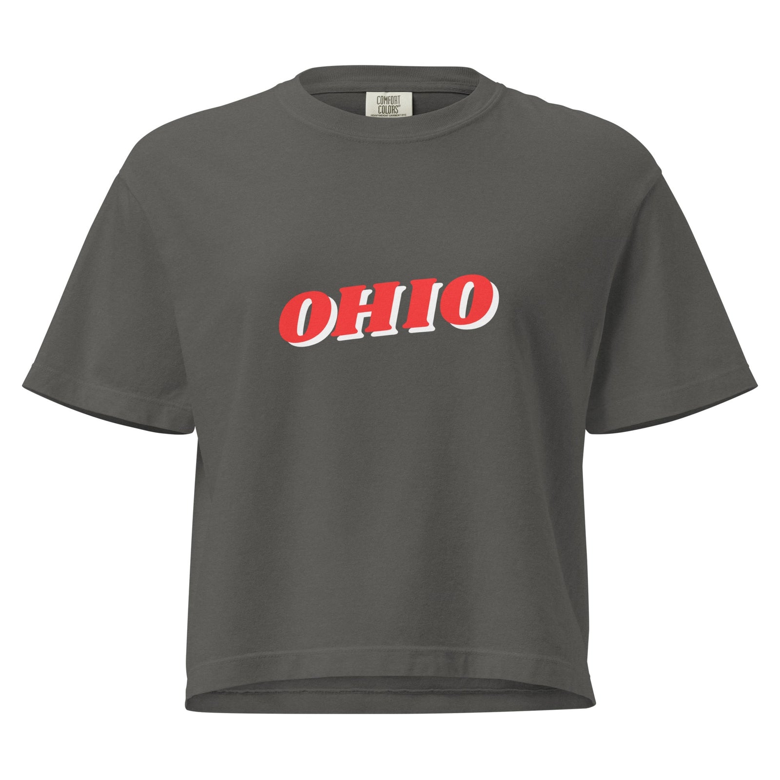 3D Ohio Cropped T Shirt