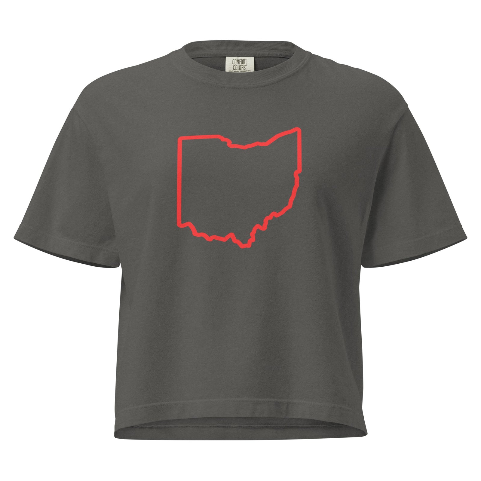 Red Ohio Cropped T Shirt