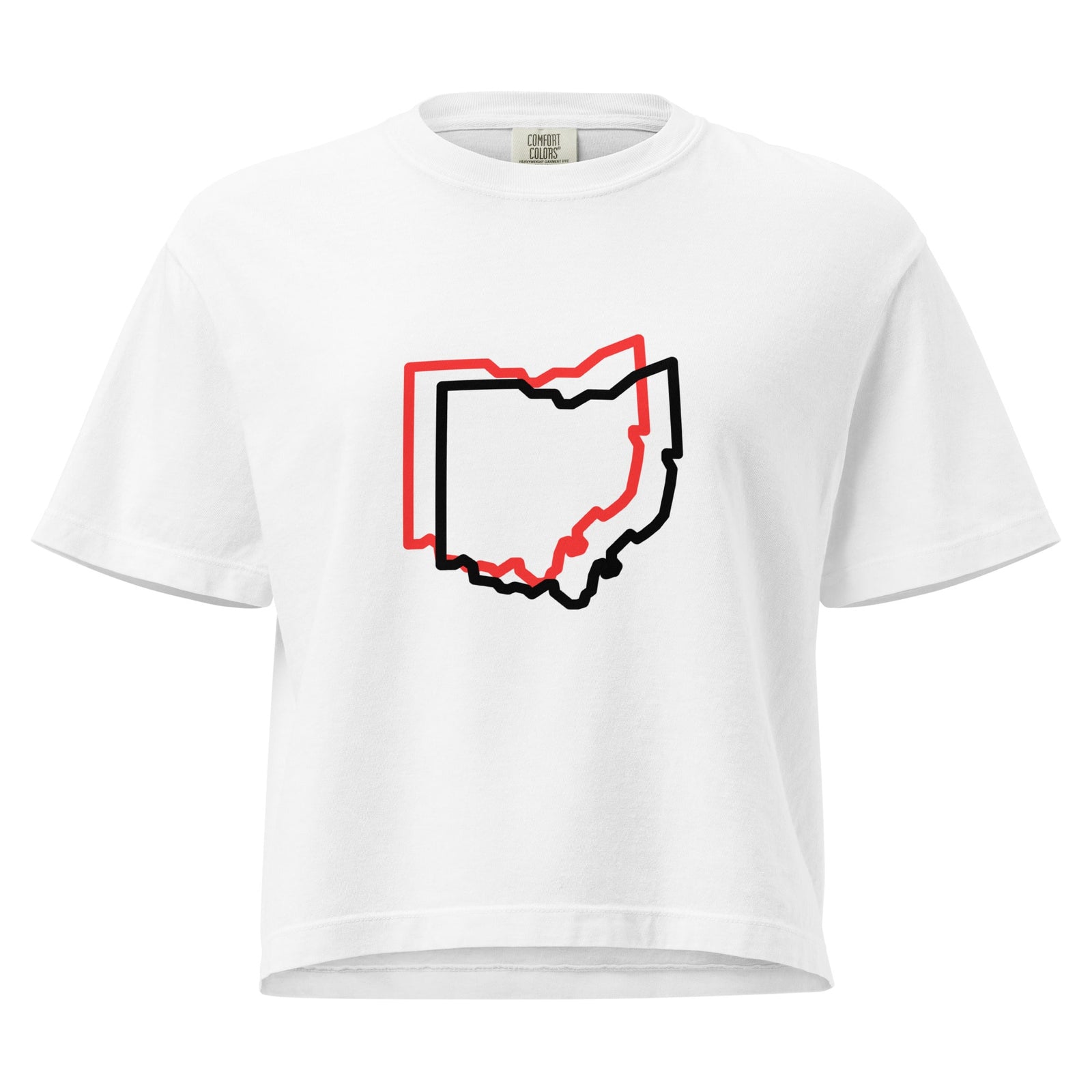 Ohio Offset Cropped T Shirt