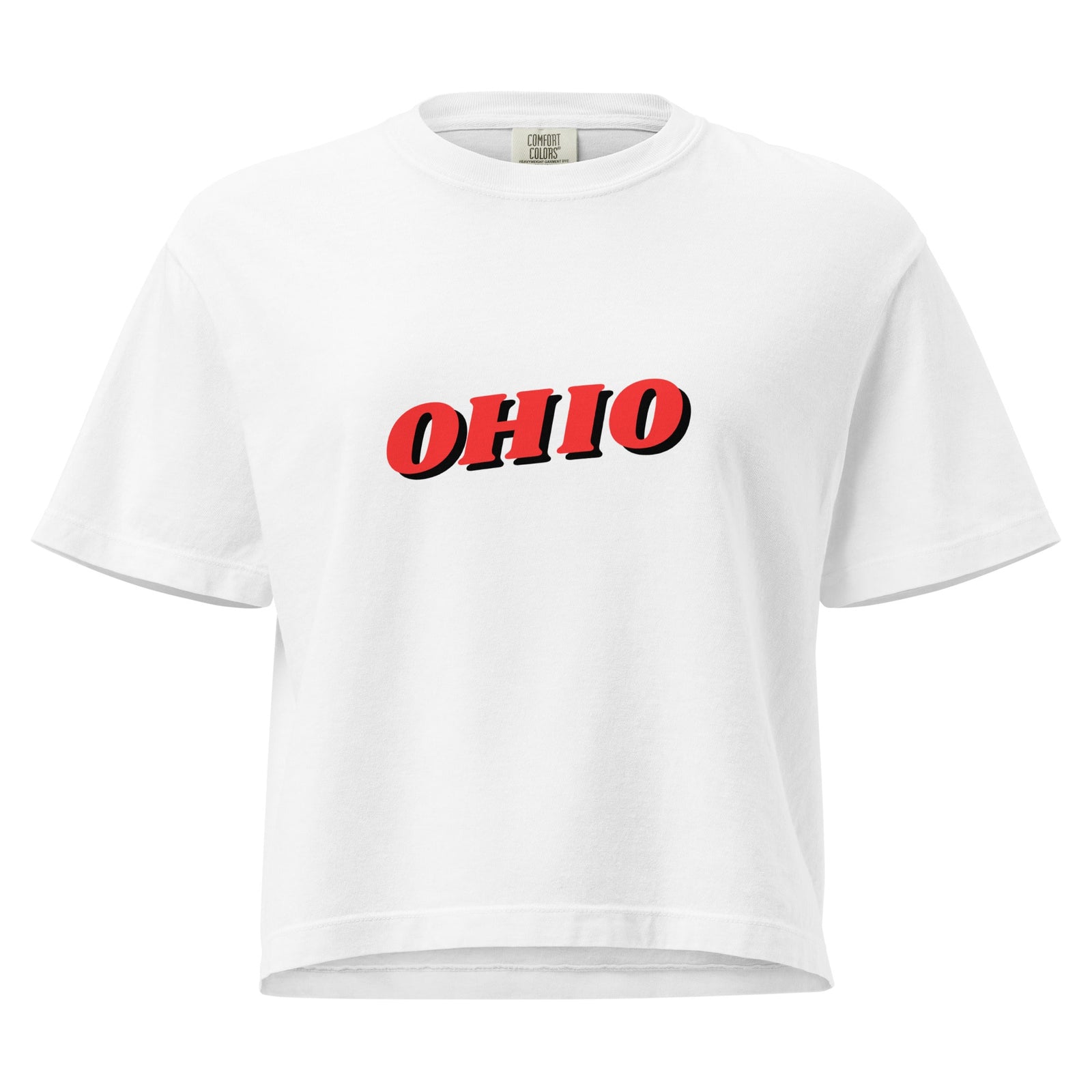 3D Ohio Cropped T Shirt