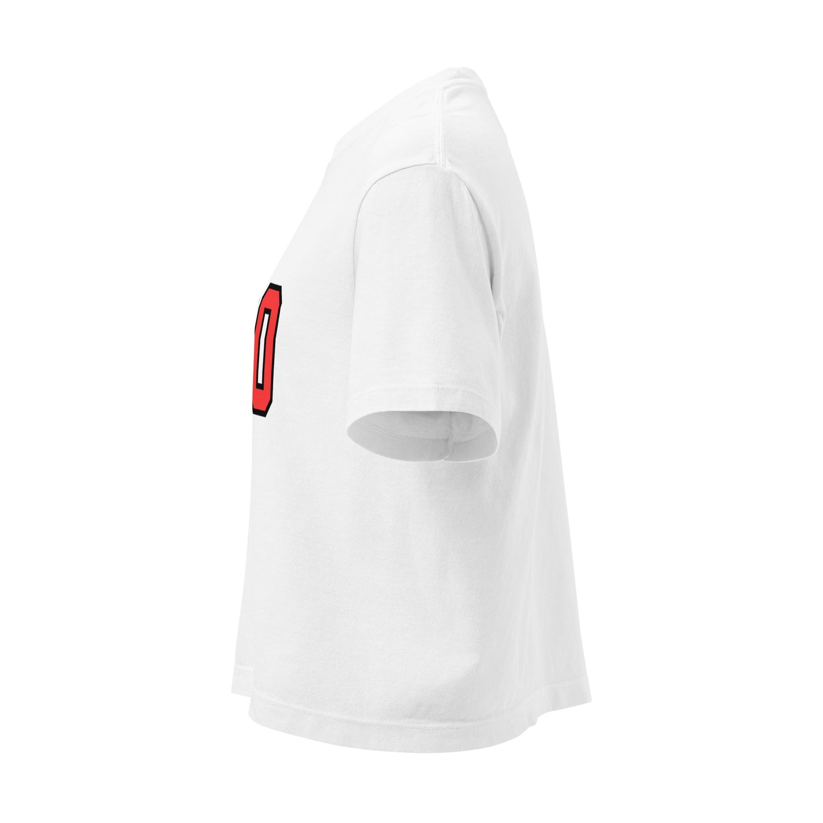 Red Collegiate Ohio Cropped T Shirt