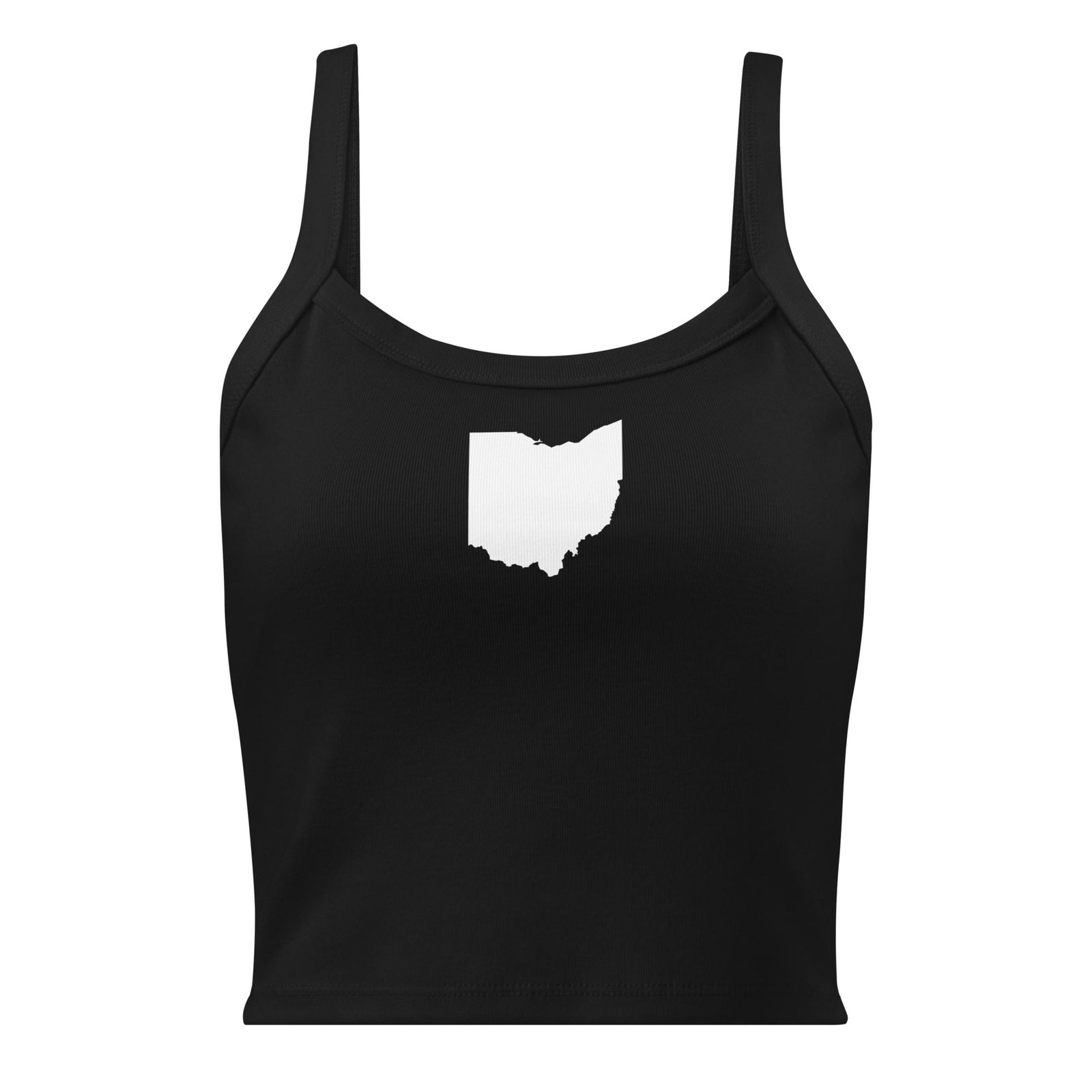 White Ohio Cropped Tank Top