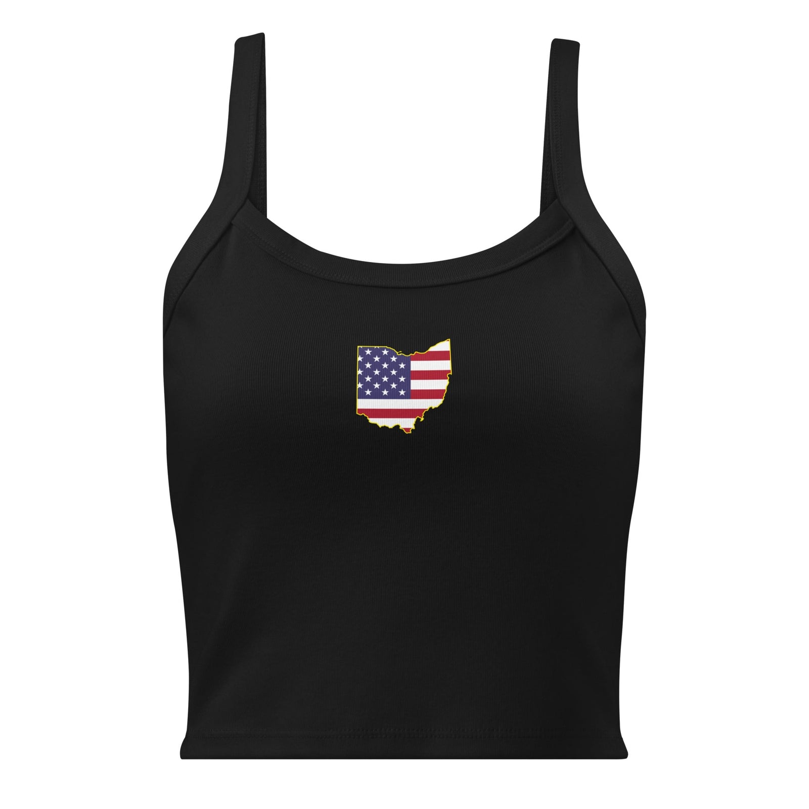 Ohio American Flag Cropped Tank Top