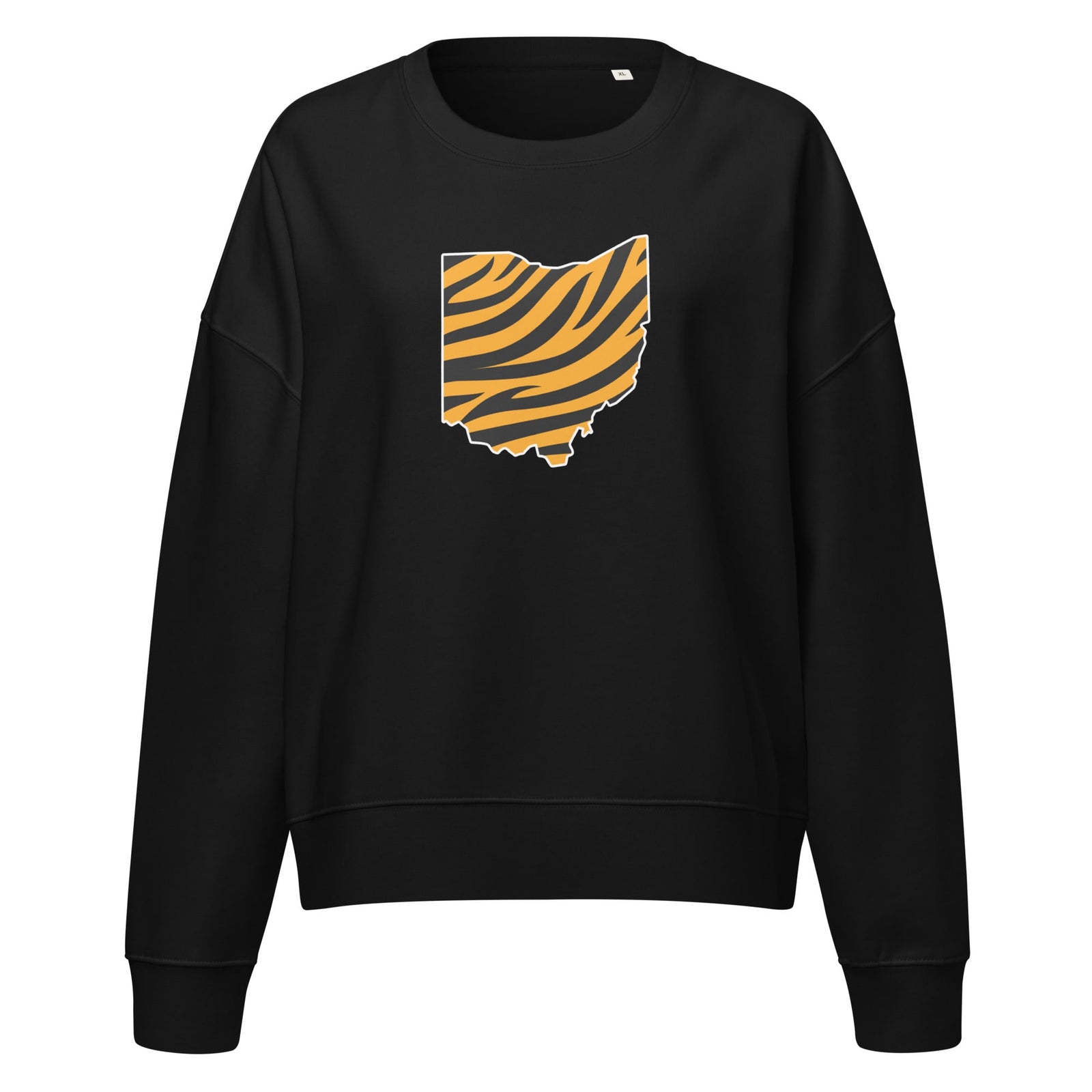 Ohio Tiger Stripe Waist Length Crewneck Sweatshirt