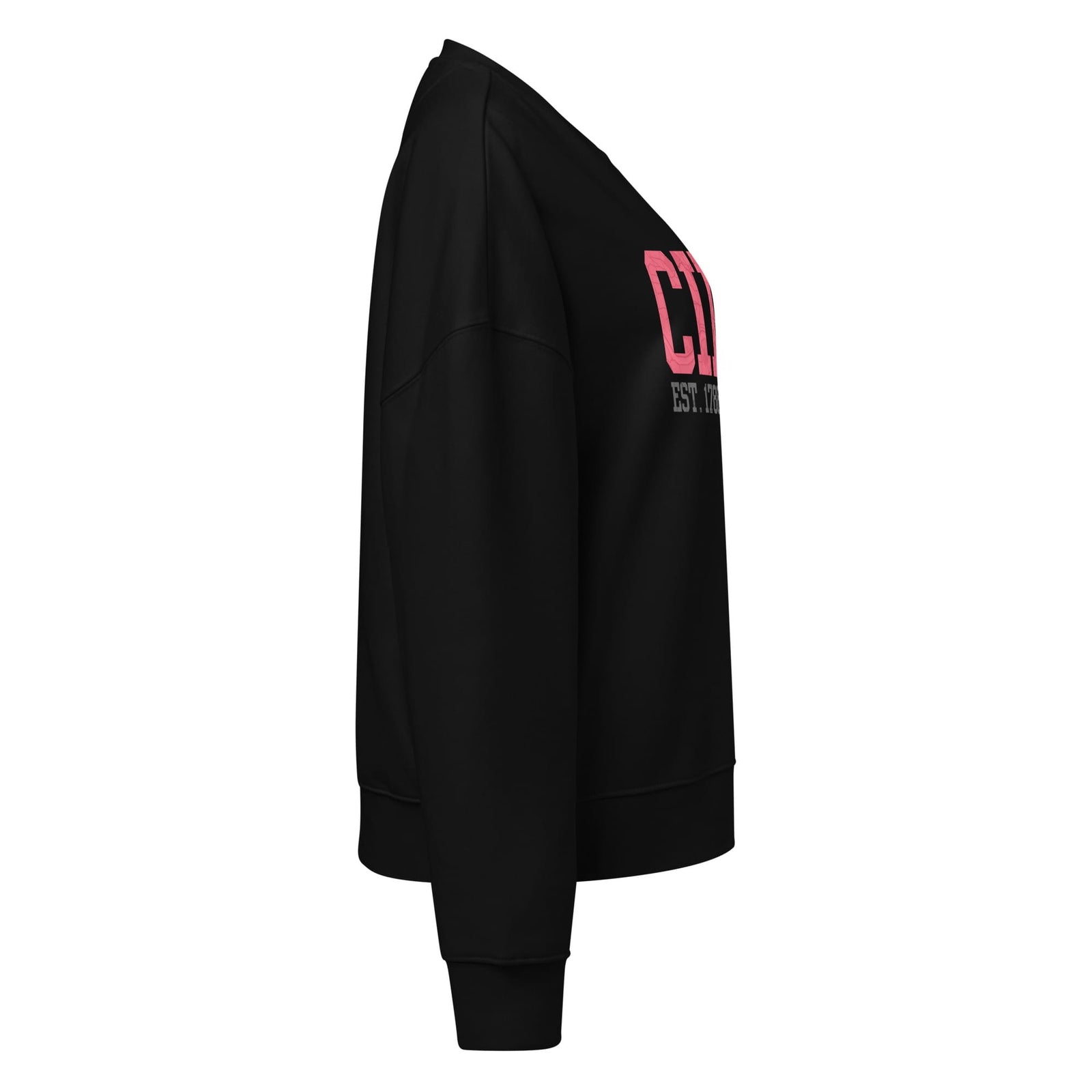 Cincinnati Map Waist Length Crewneck Sweatshirt