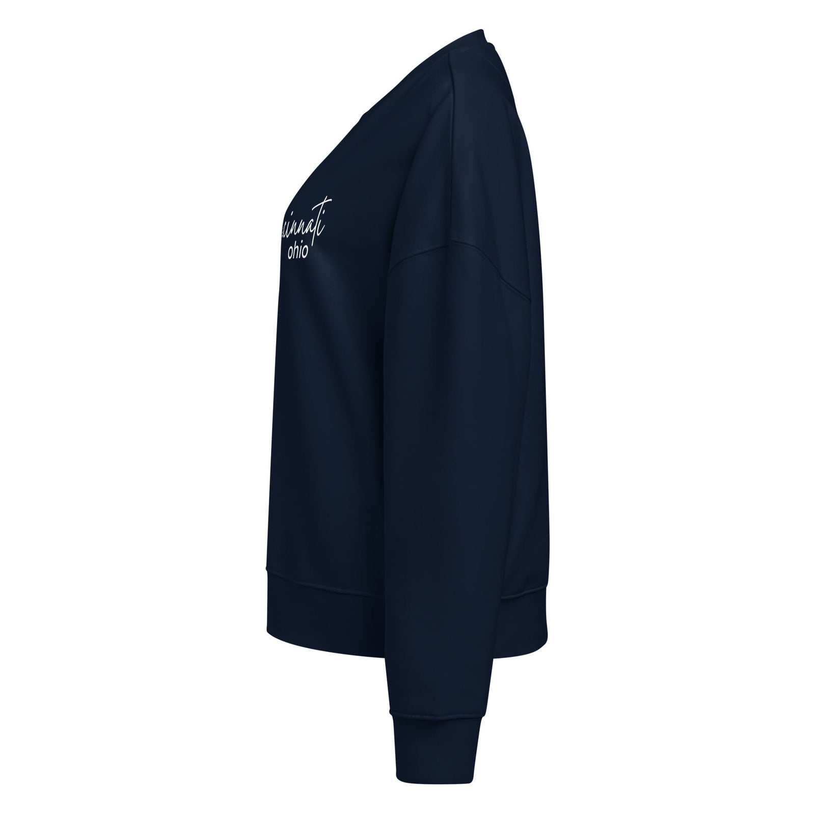 Cincinnati Script Waist Length Crewneck Sweatshirt