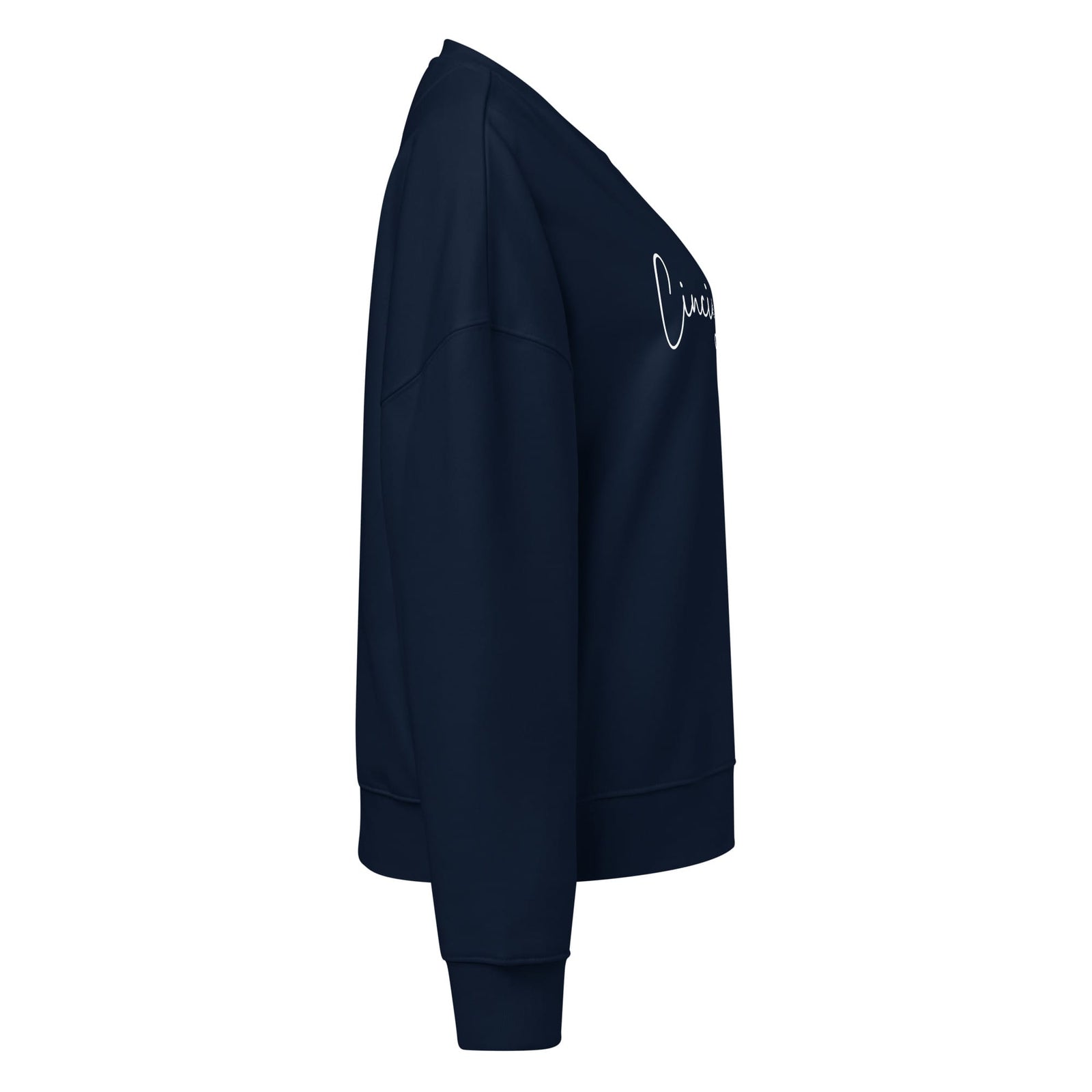 Cincinnati Script Waist Length Crewneck Sweatshirt