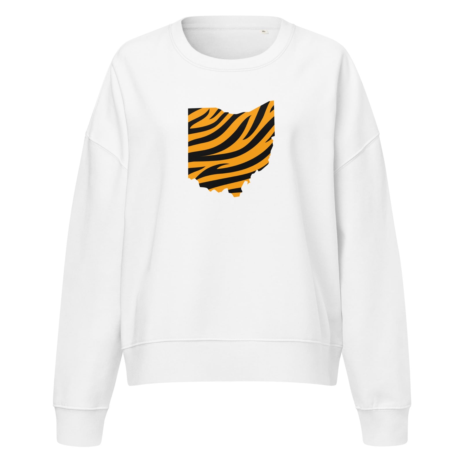 Ohio Tiger Stripe Waist Length Crewneck Sweatshirt
