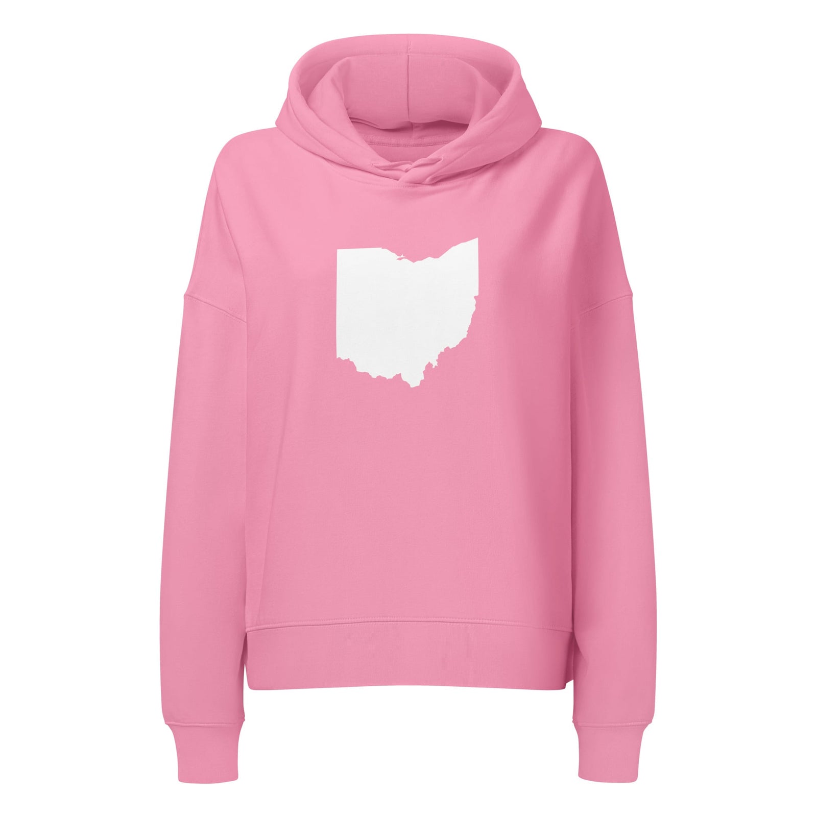 White Ohio Cropped Sweatshirt