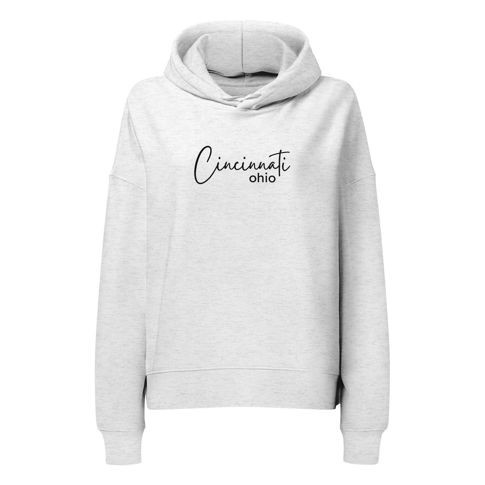 Cincinnati Script Waist Length Hoodie
