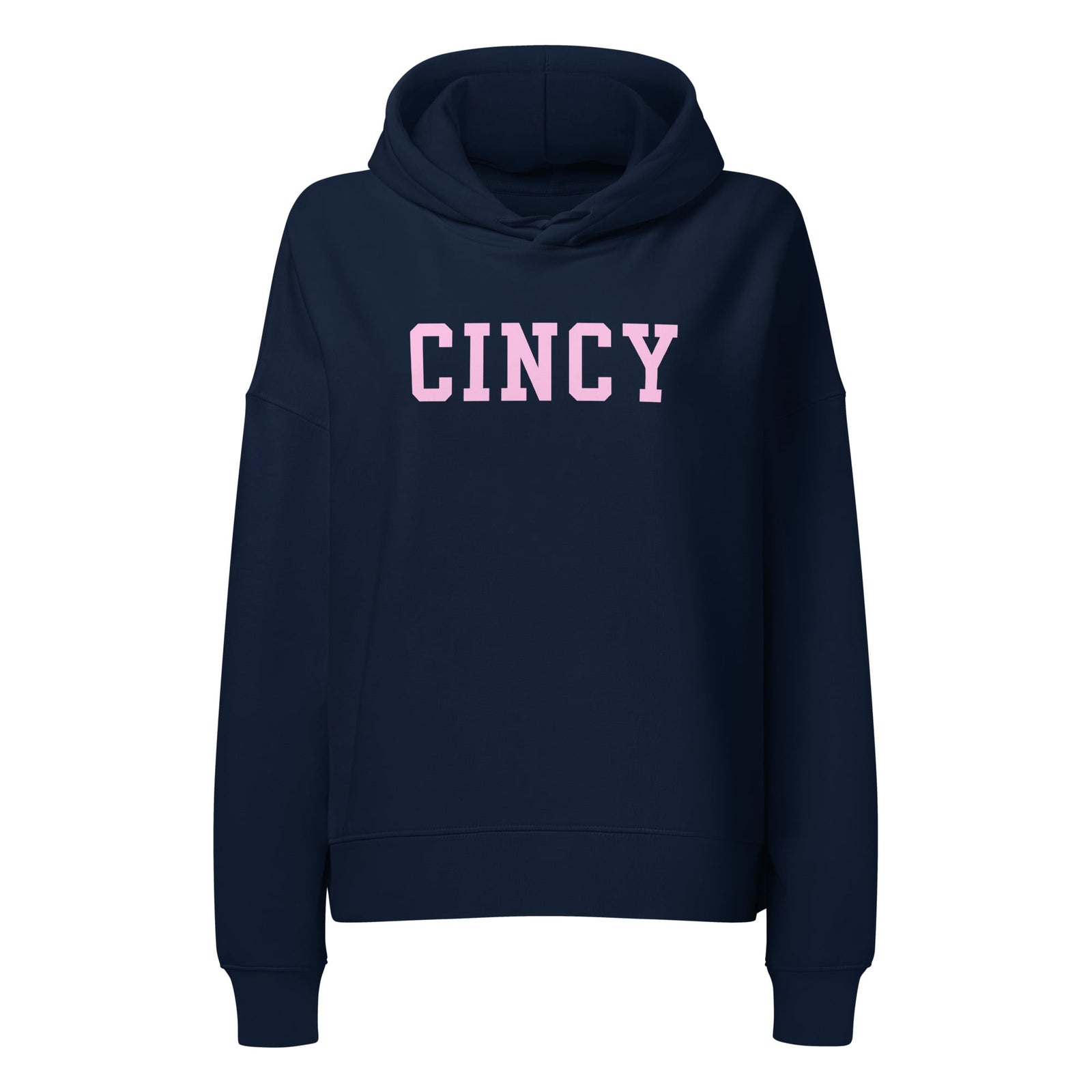Pink Cincy Waist Length Hoodie