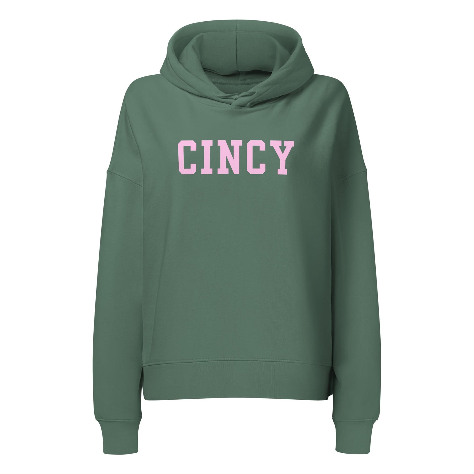 Pink Cincy Waist Length Hoodie