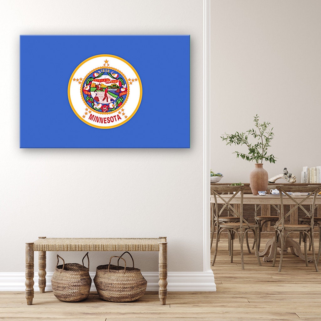 Minnesota Flag Canvas Art Print
