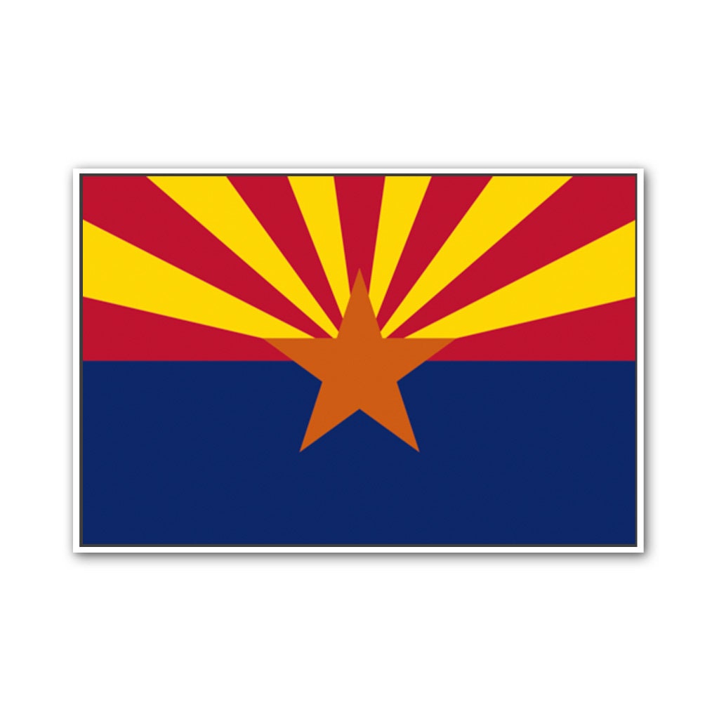 Arizona Canvas Flag Art Print